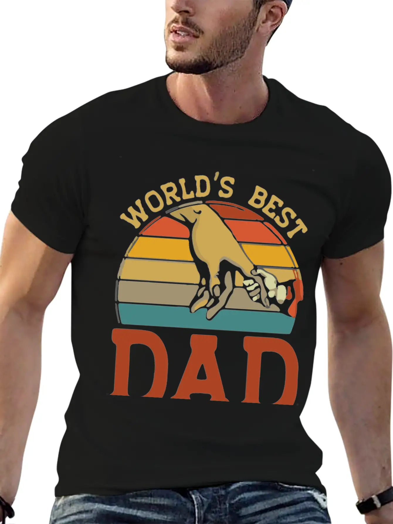 World S Best Dad Ever Stylish Everyday T-Shirt – Unisex Basic Cotton Tee