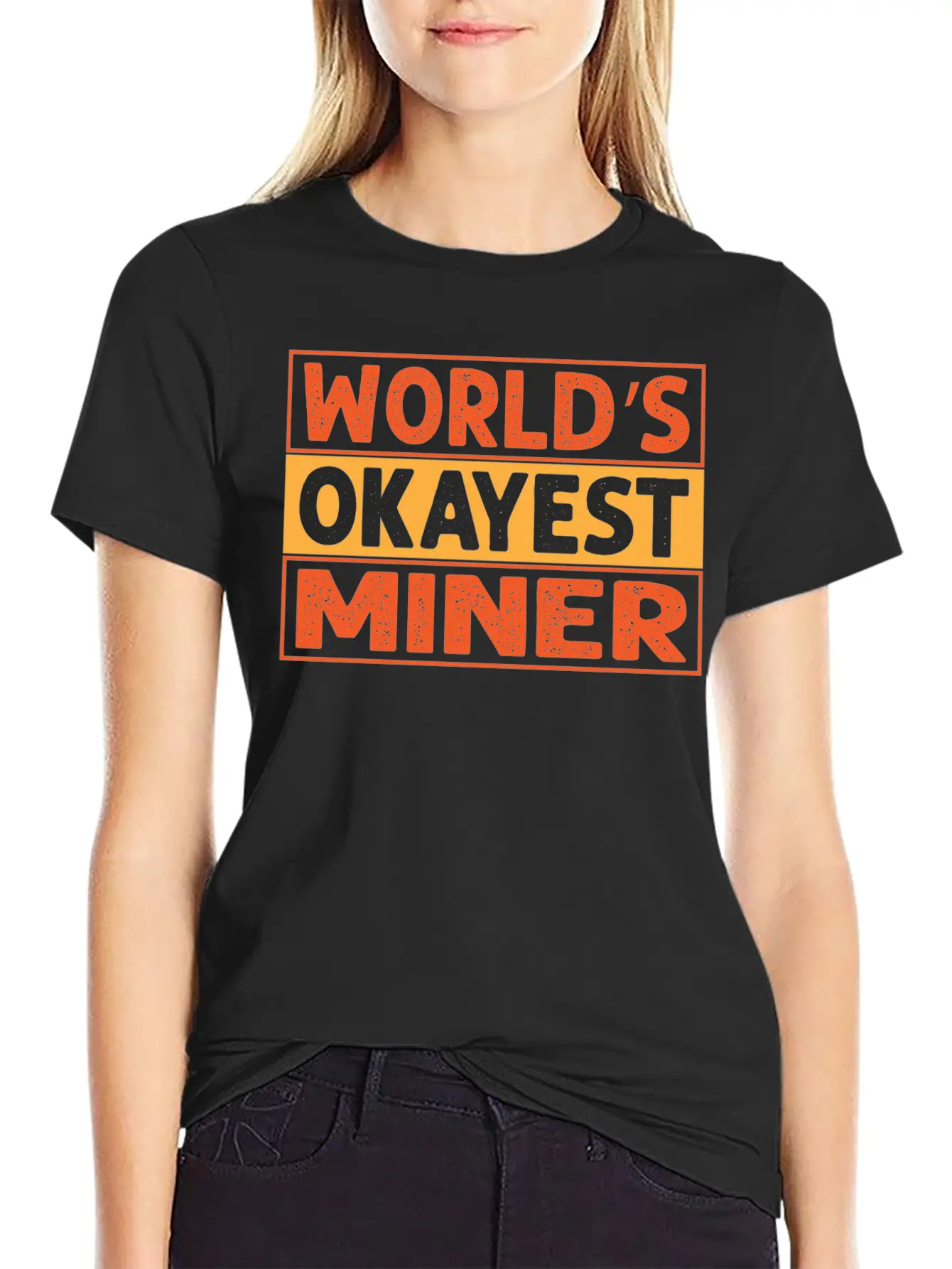 World S Okayest Miner Essential Cotton Tee For Daily Outfits – Unisex Style