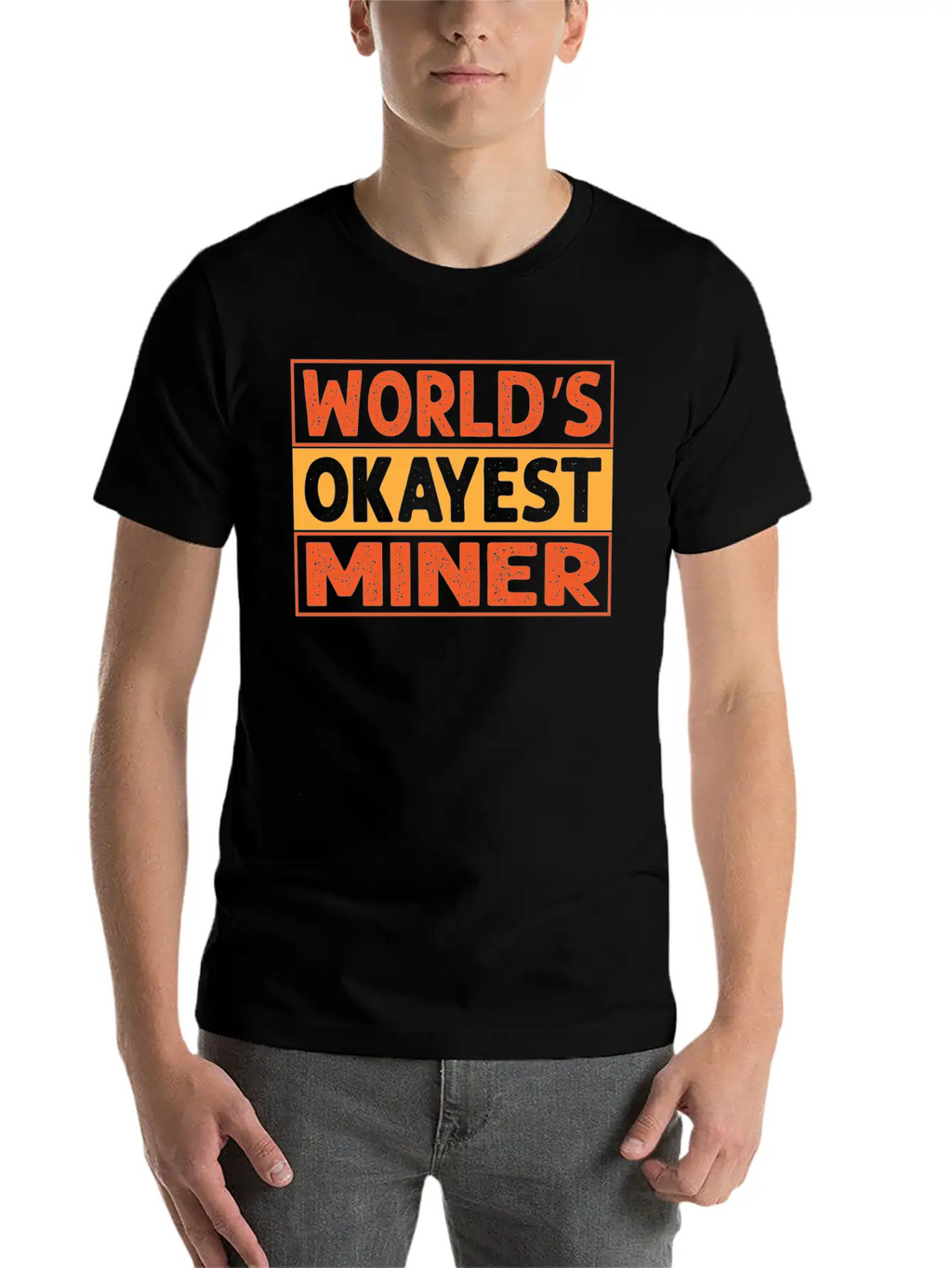 World S Okayest Miner Essential Cotton Tee For Daily Outfits – Unisex Style