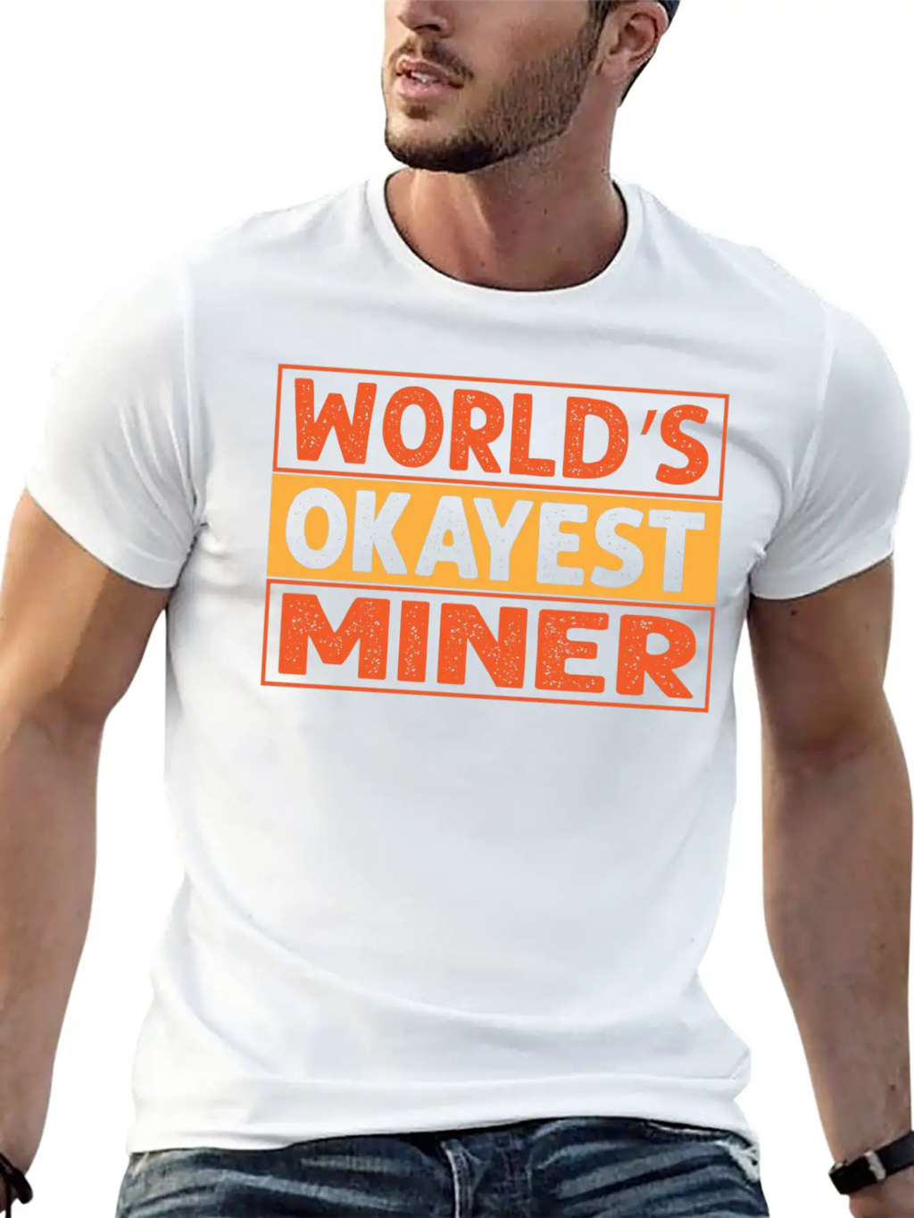 World S Okayest Miner Essential Cotton Tee For Daily Outfits – Unisex Style