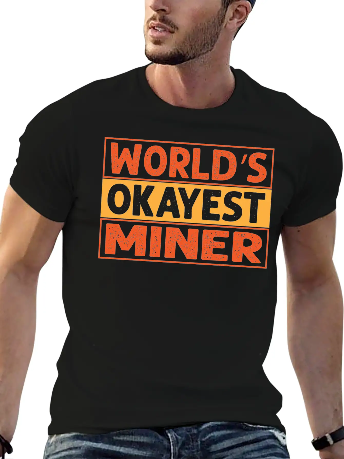 World S Okayest Miner Essential Cotton Tee For Daily Outfits – Unisex Style