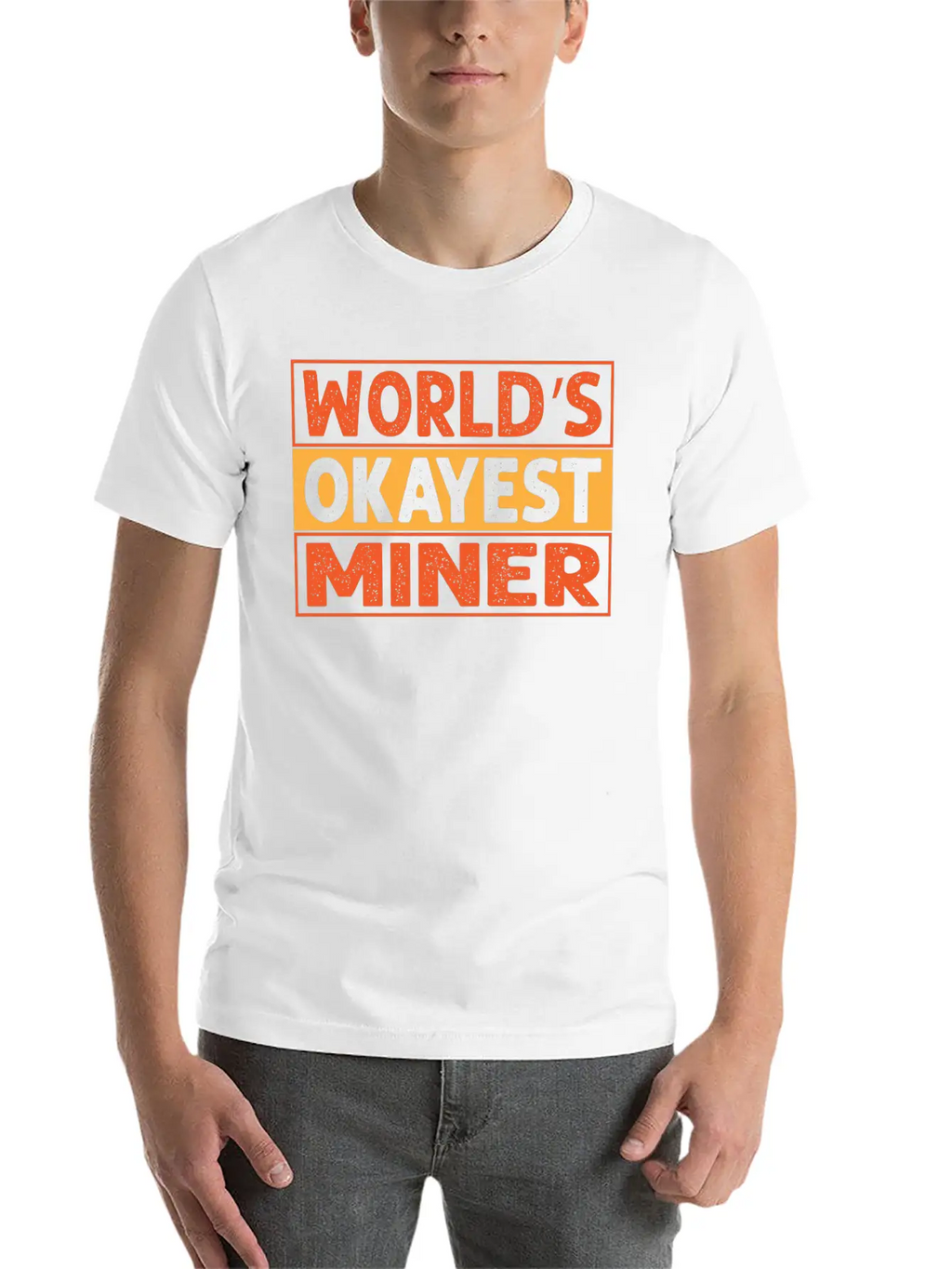 World S Okayest Miner Essential Cotton Tee For Daily Outfits – Unisex Style