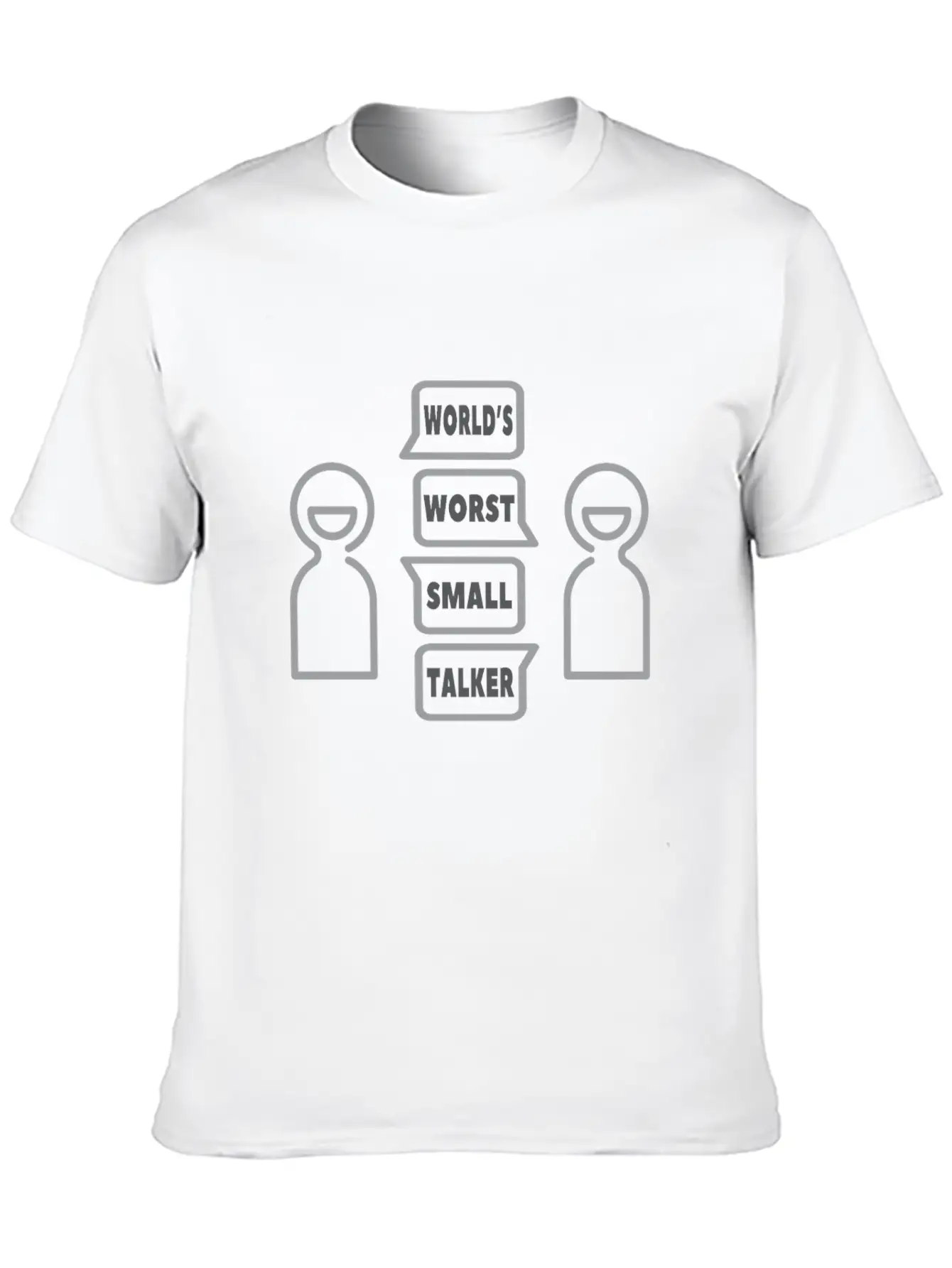 World’s Worst Small Talker Timeless Short Sleeve Tee – Comfy And Minimalist Design
