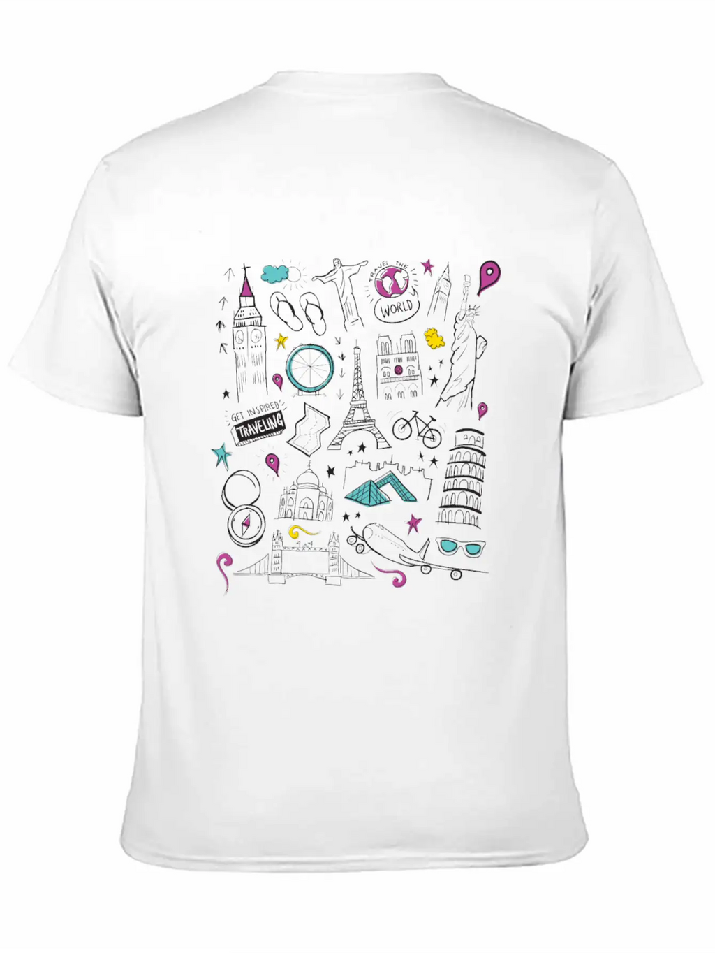World Travel Desgin Stylish Everyday T-Shirt – Unisex Basic Cotton Tee