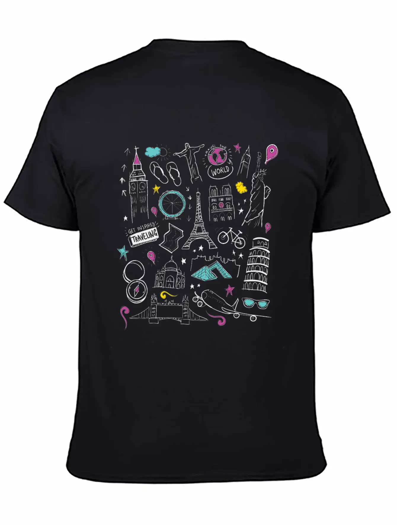 World Travel Desgin Stylish Everyday T-Shirt – Unisex Basic Cotton Tee