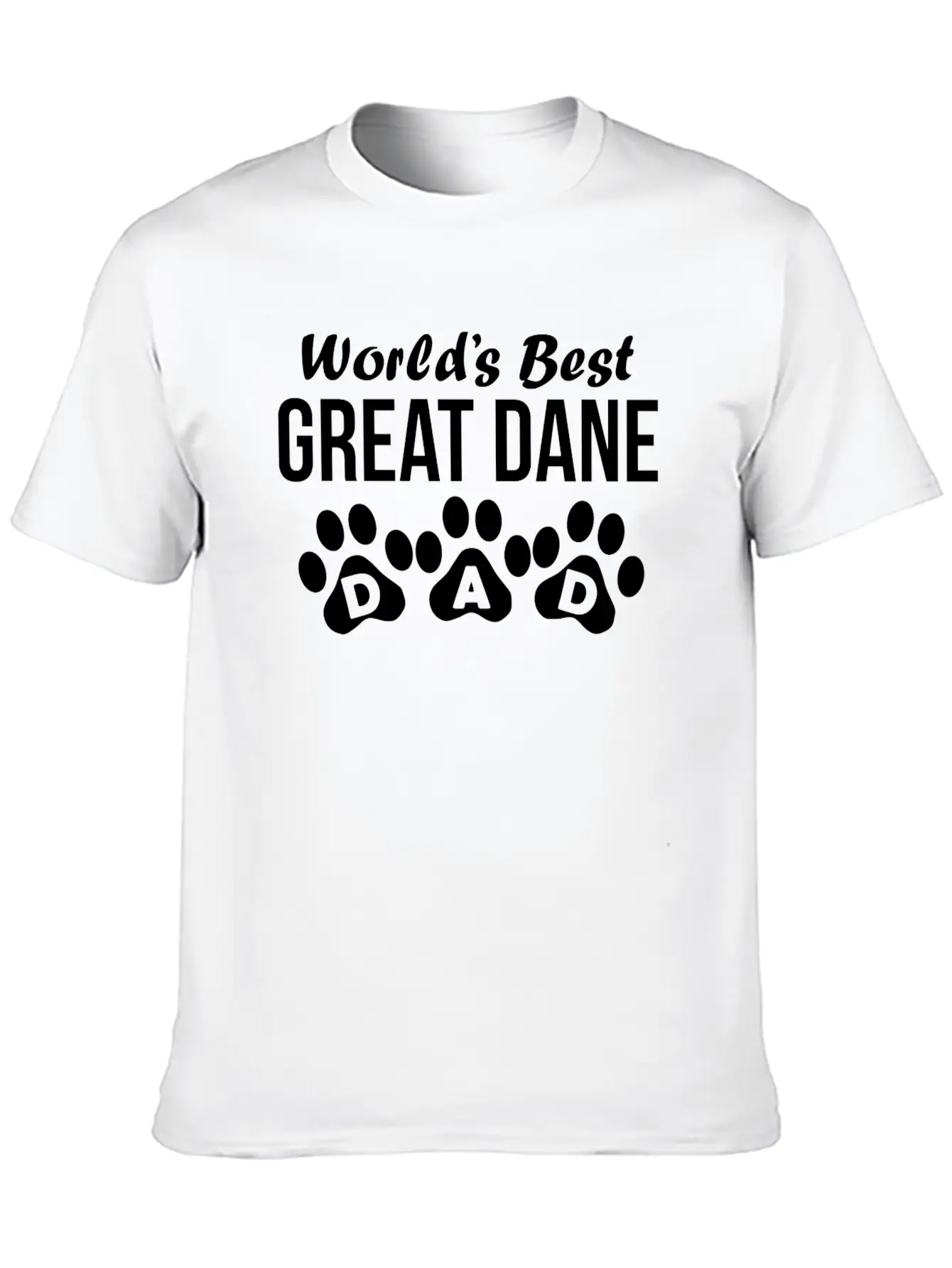 World's Best Great Dane Dad Essential Cotton Tee For Daily Outfits – Unisex Style