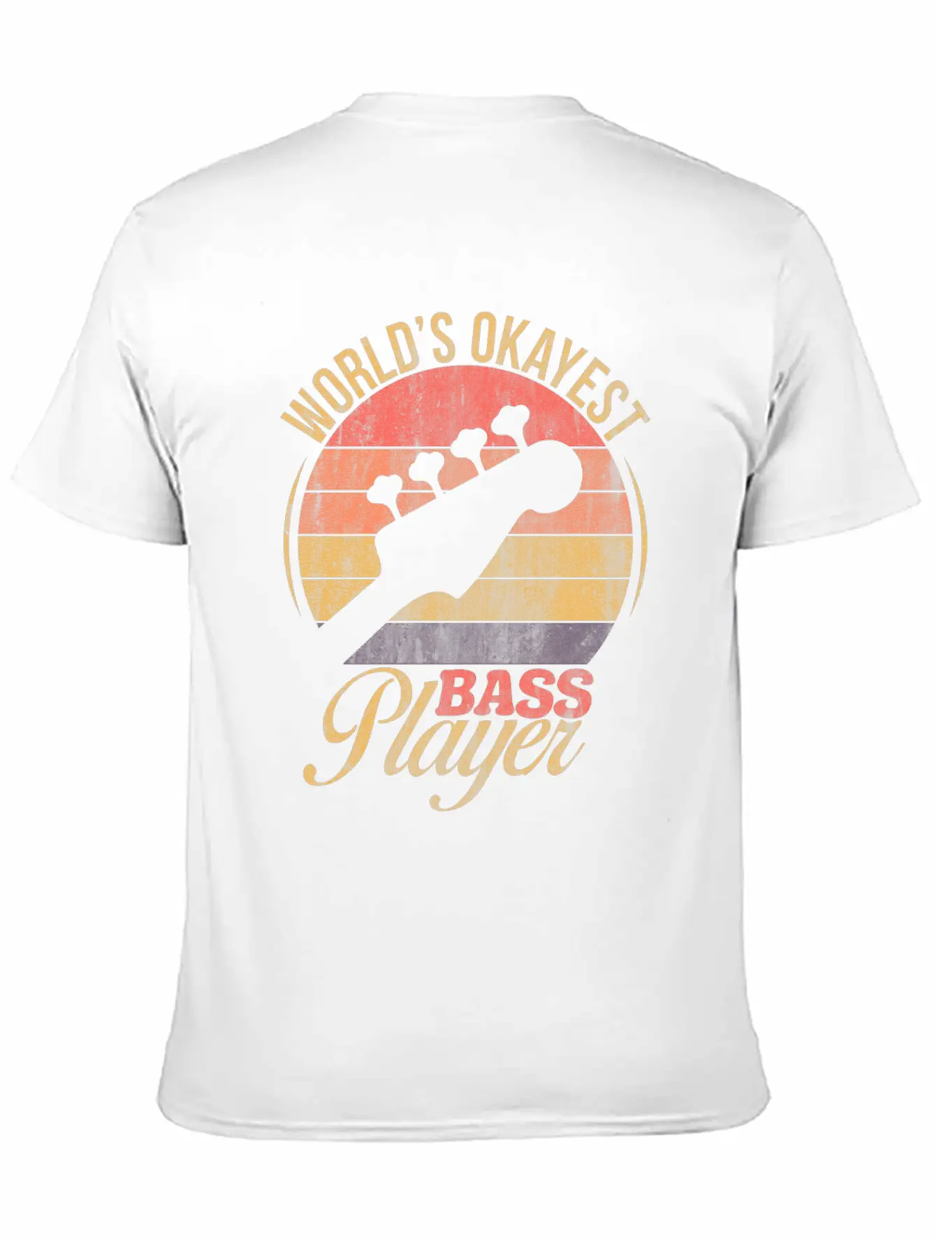 WORLD'S OKAYEST BASS PLAYER TSHIRT Basic Graphic T-Shirt – Daily Comfort In Soft Cotton