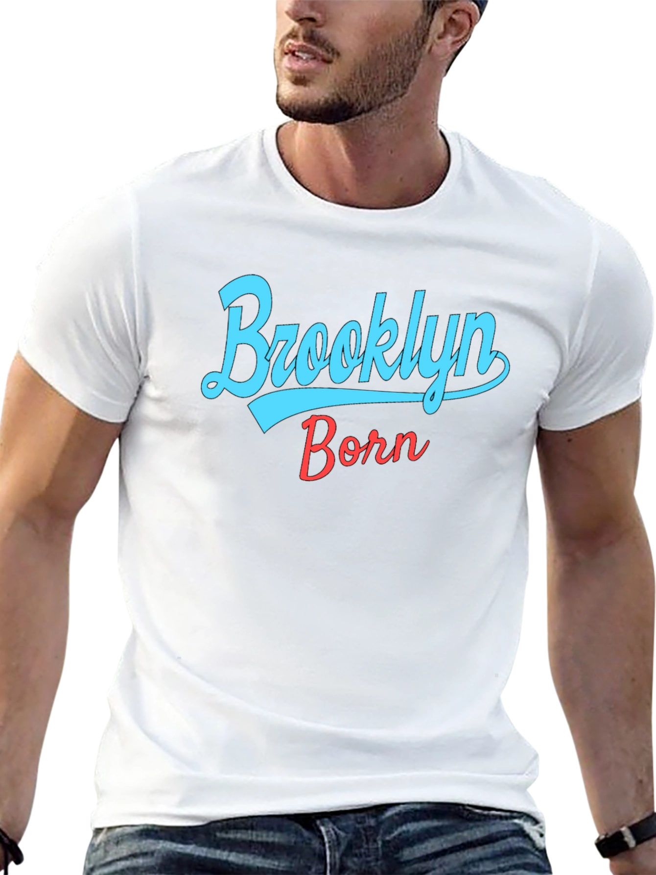 Brooklyn Born Graphic T-Shirt - Stylish City Pride Tee