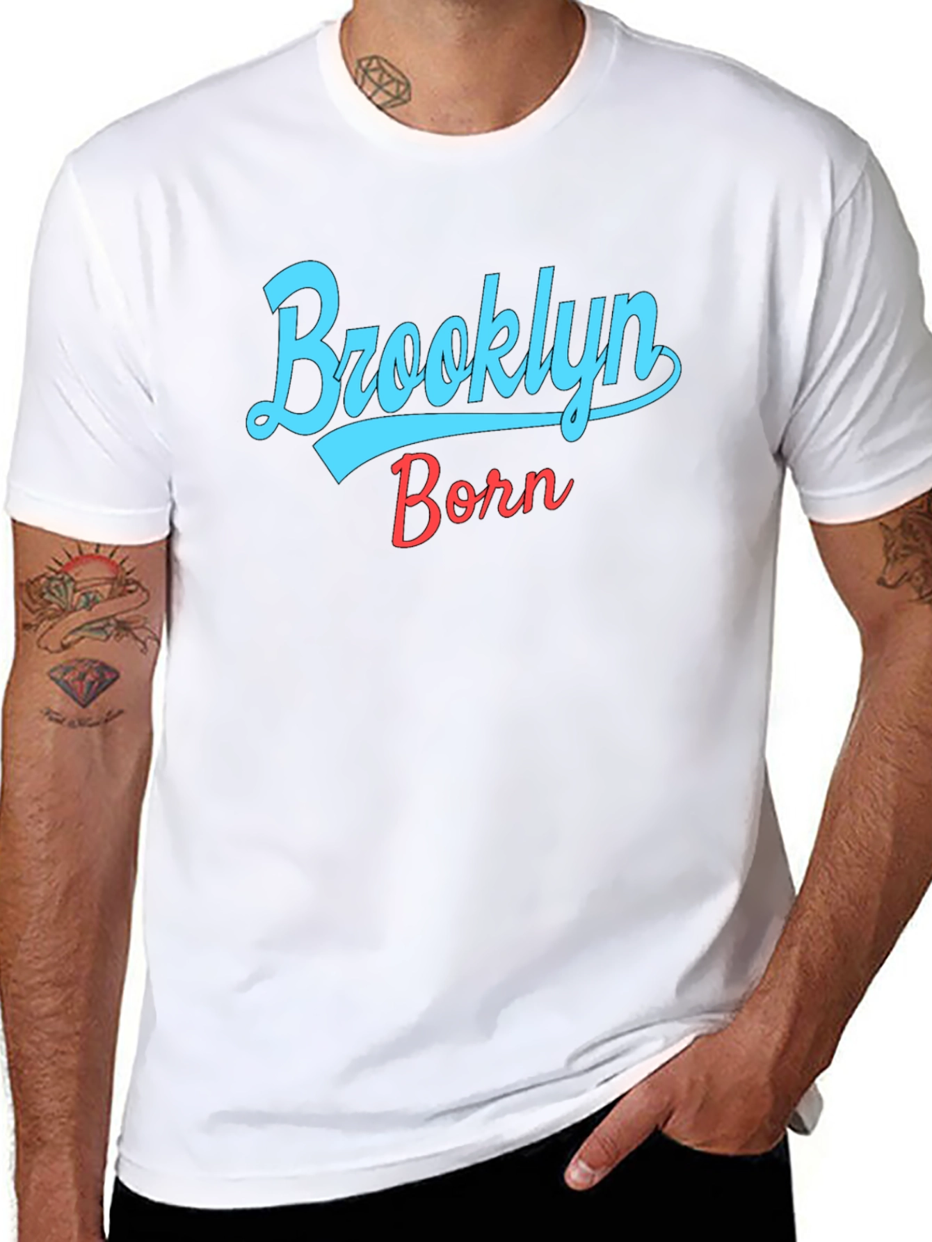 Brooklyn Born Graphic T-Shirt - Stylish City Pride Tee