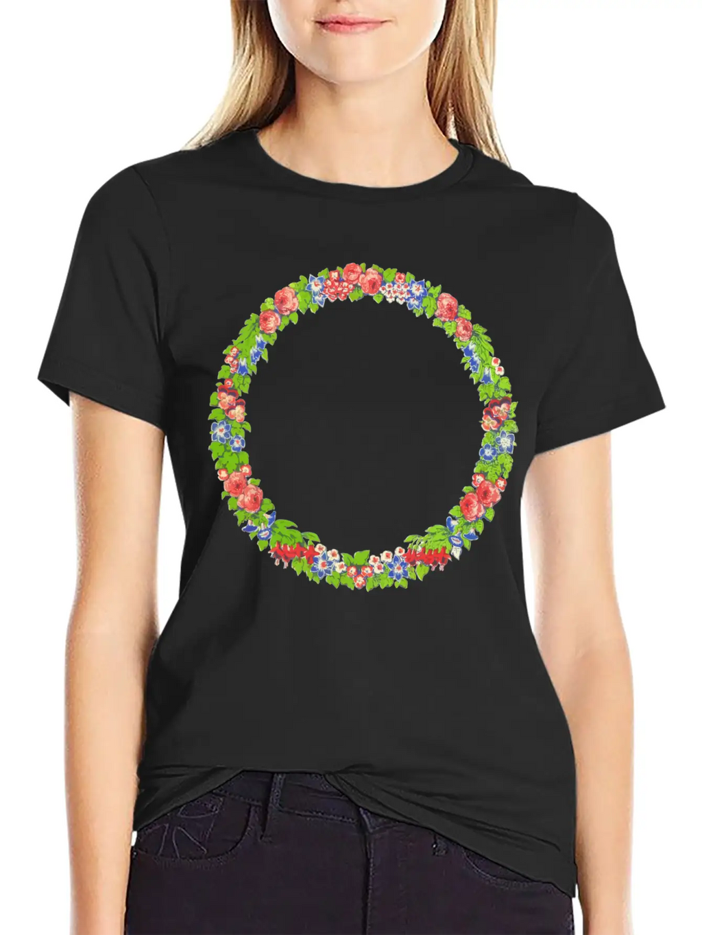 Wreath Essential Unisex Summer Tee – Soft Cotton Casual Fit