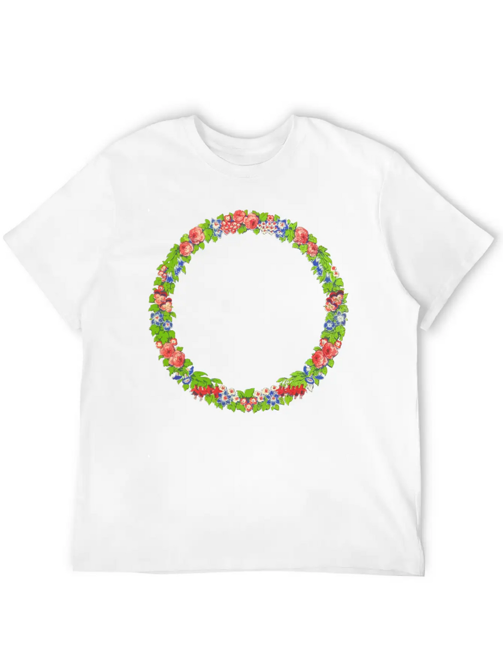 Wreath Essential Unisex Summer Tee – Soft Cotton Casual Fit