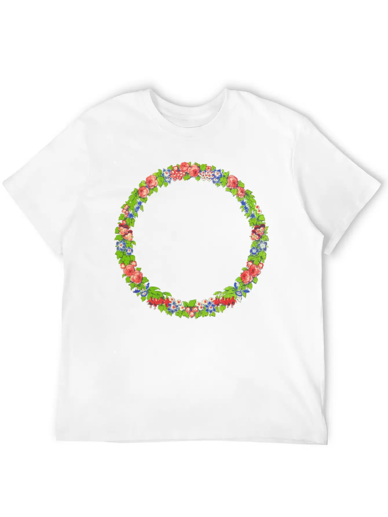 Wreath Essential Unisex Summer Tee – Soft Cotton Casual Fit