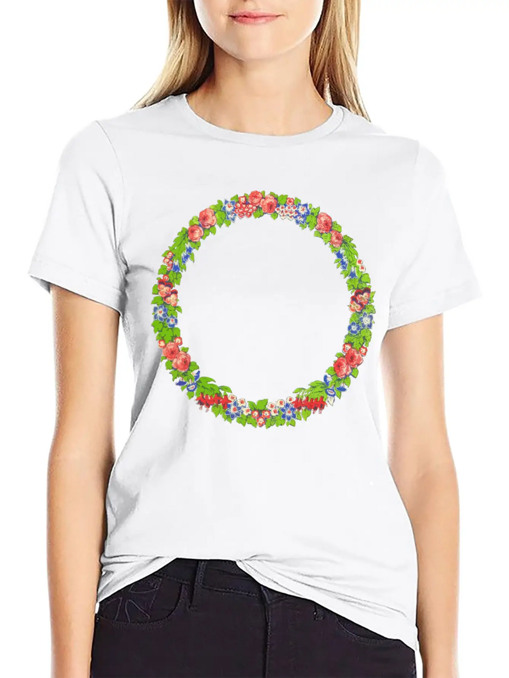 Wreath Essential Unisex Summer Tee – Soft Cotton Casual Fit