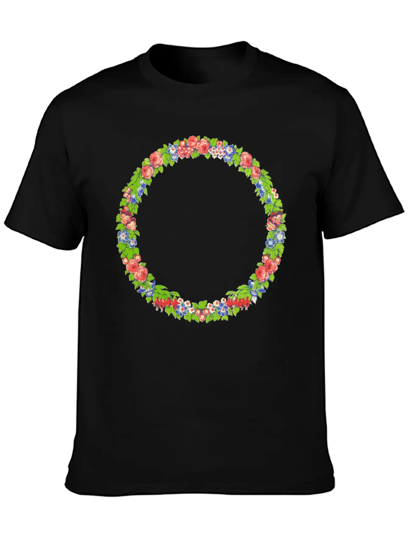 Wreath Essential Unisex Summer Tee – Soft Cotton Casual Fit