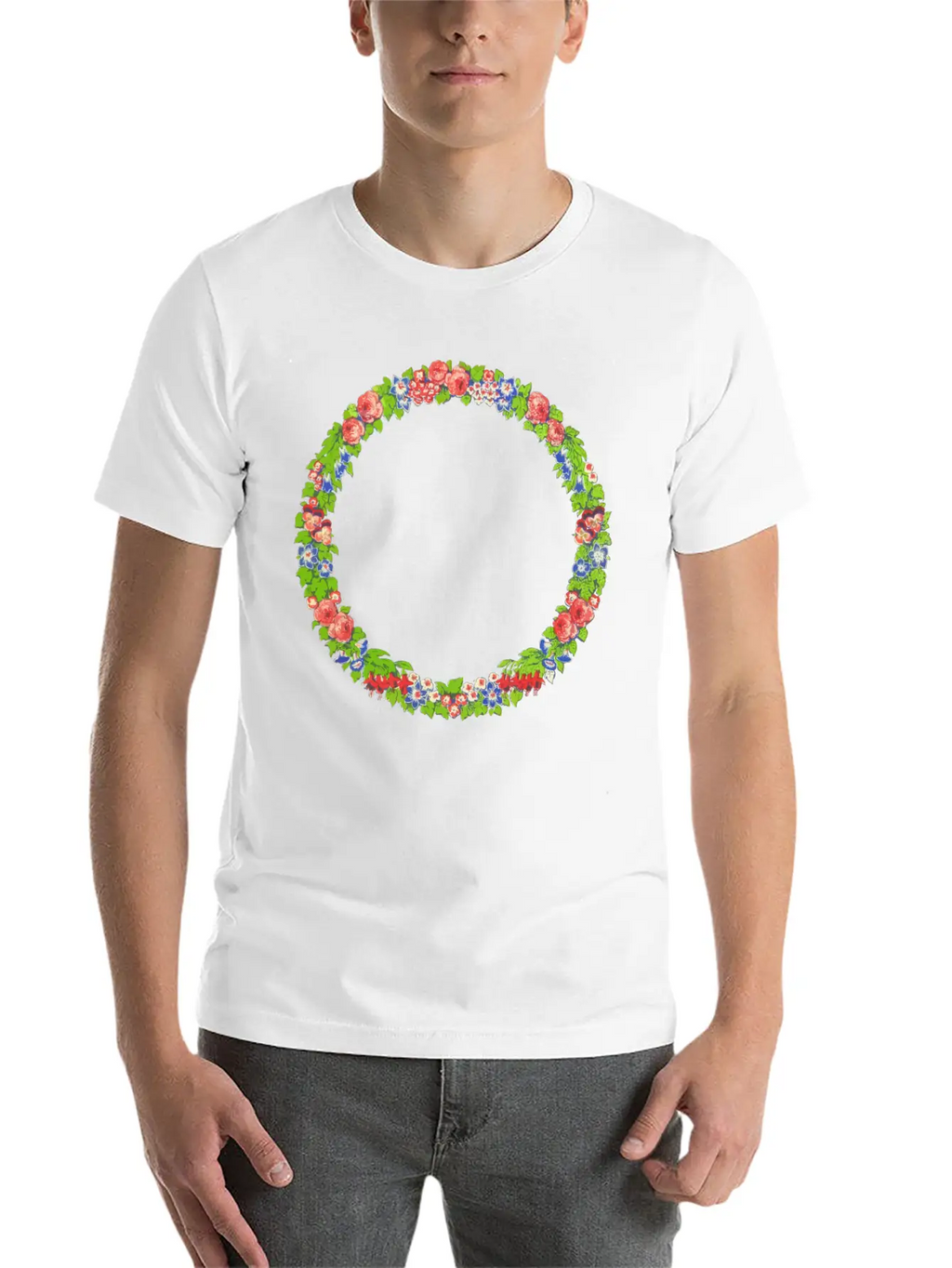 Wreath Essential Unisex Summer Tee – Soft Cotton Casual Fit