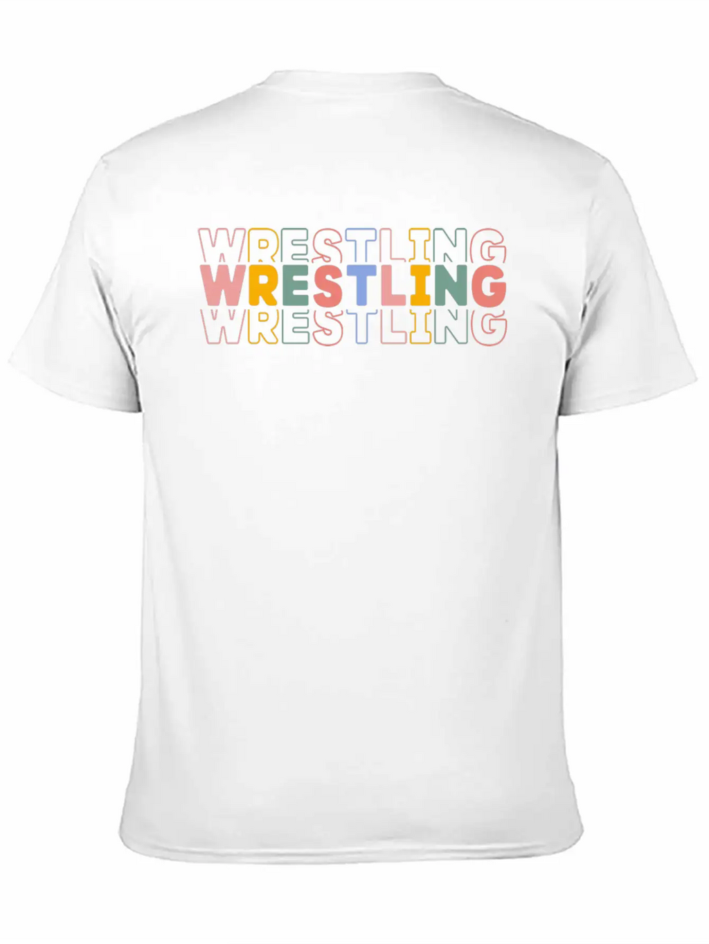 Wrestling Typography Breathable Soft Cotton T-Shirt – Timeless Casual Look