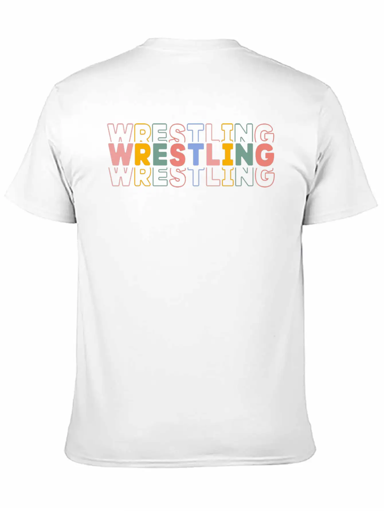 Wrestling Typography Breathable Soft Cotton T-Shirt – Timeless Casual Look
