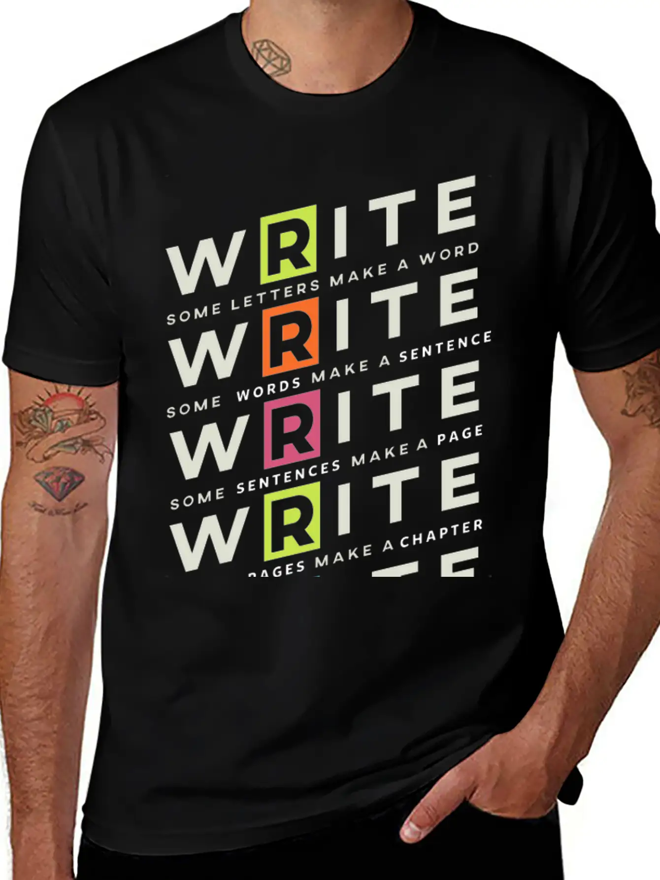 Write Write Write Writer Author Book Read Bookworm Classic Cotton Tee – Unisex Comfort For Any Season