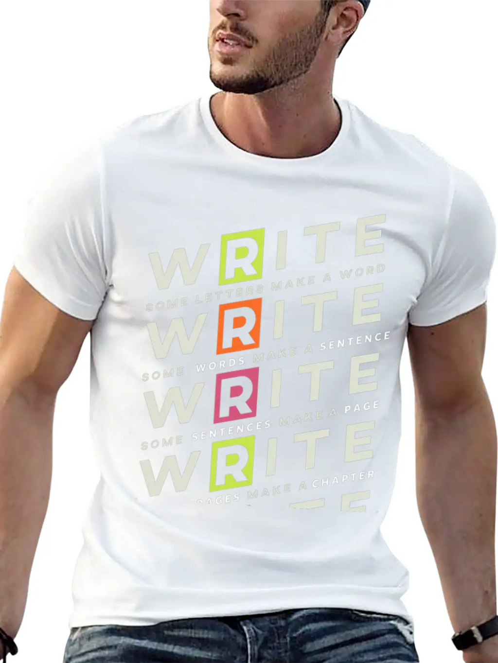 Write Write Write Writer Author Book Read Bookworm Classic Cotton Tee – Unisex Comfort For Any Season