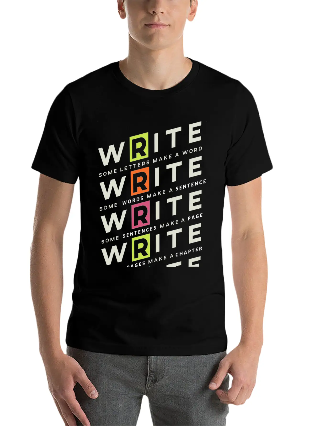 Write Write Write Writer Author Book Read Bookworm Classic Cotton Tee – Unisex Comfort For Any Season