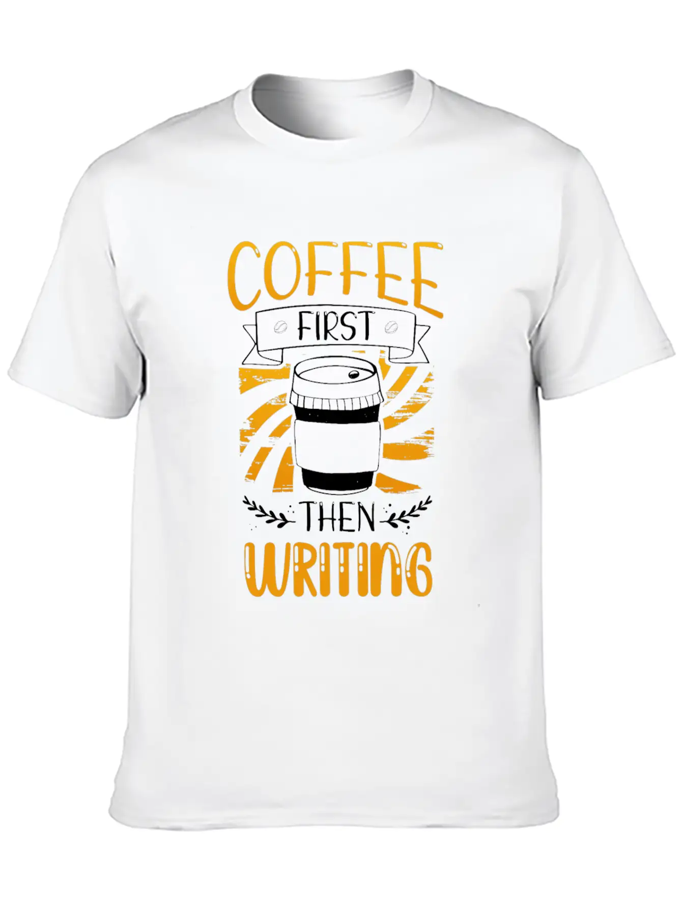 Writer Gift Coffee First Then Writing Classic Cotton Tee – Unisex Comfort For Any Season