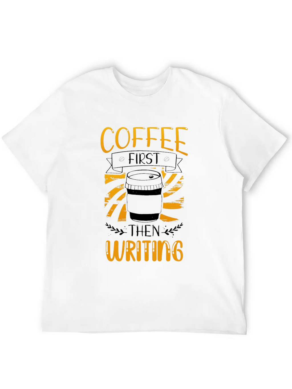 Writer Gift Coffee First Then Writing Classic Cotton Tee – Unisex Comfort For Any Season