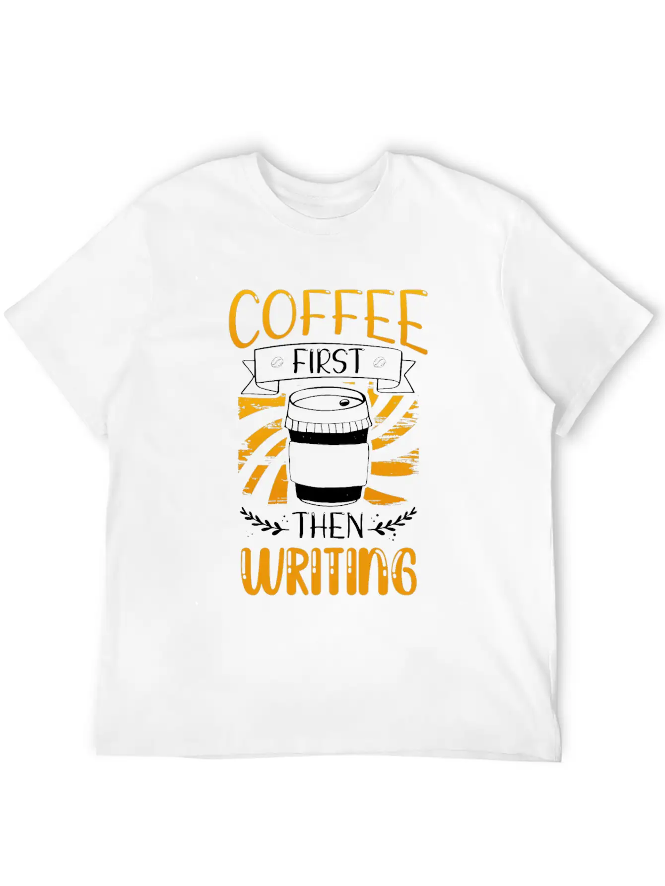 Writer Gift Coffee First Then Writing Classic Cotton Tee – Unisex Comfort For Any Season
