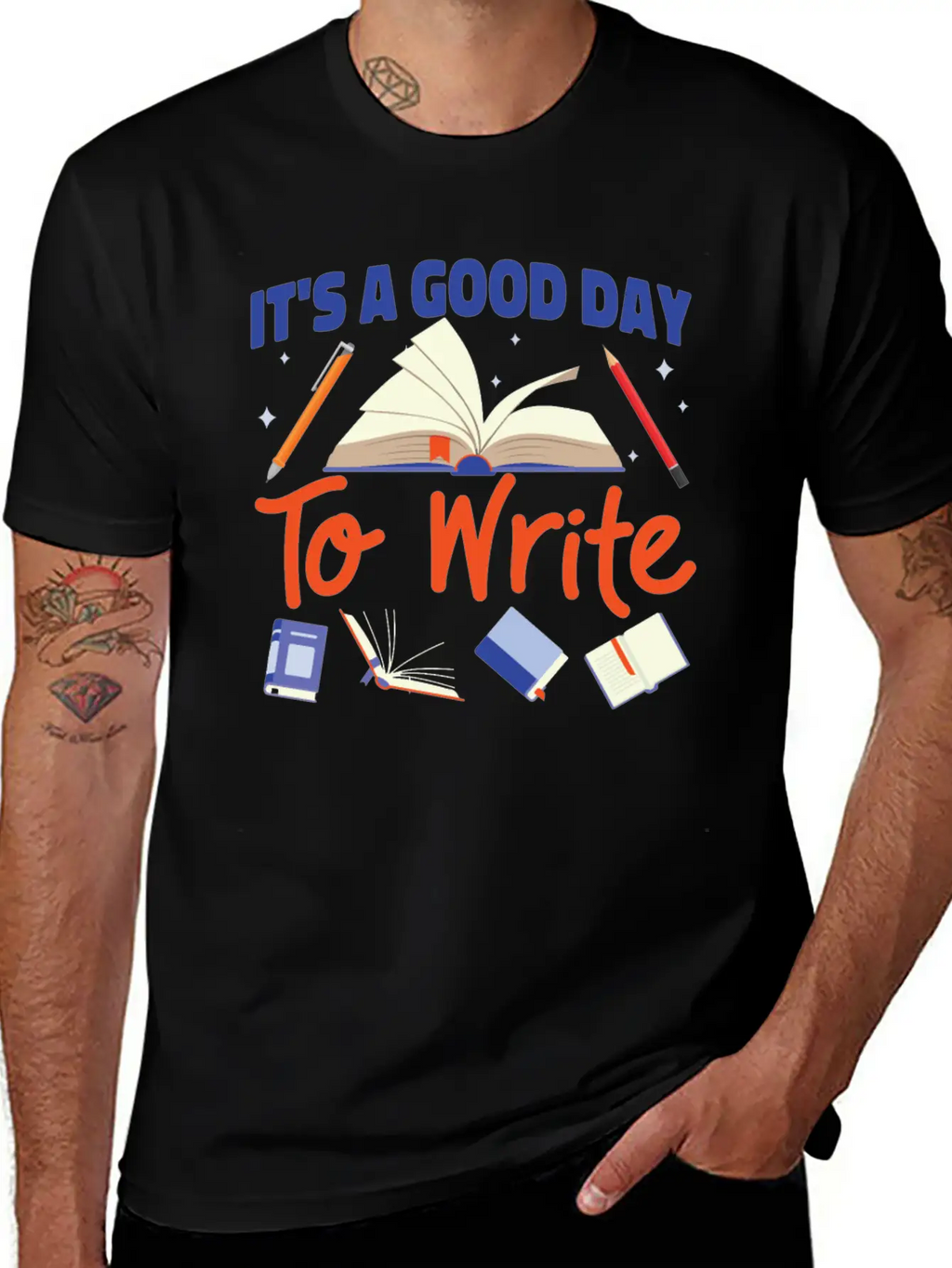 Writing Book Novel Writer & Classic Cotton Tee – Unisex Comfort For Any Season