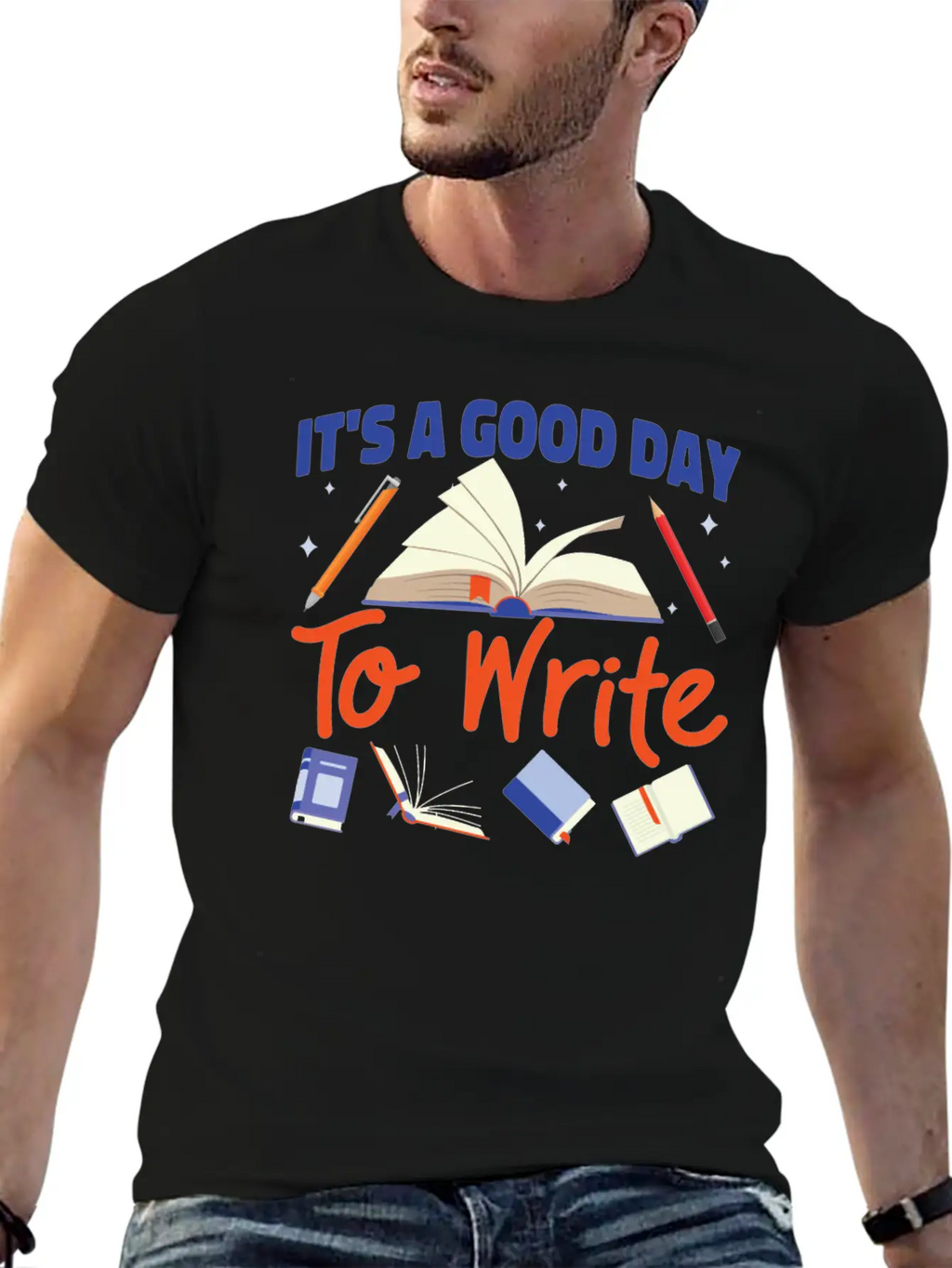 Writing Book Novel Writer & Classic Cotton Tee – Unisex Comfort For Any Season