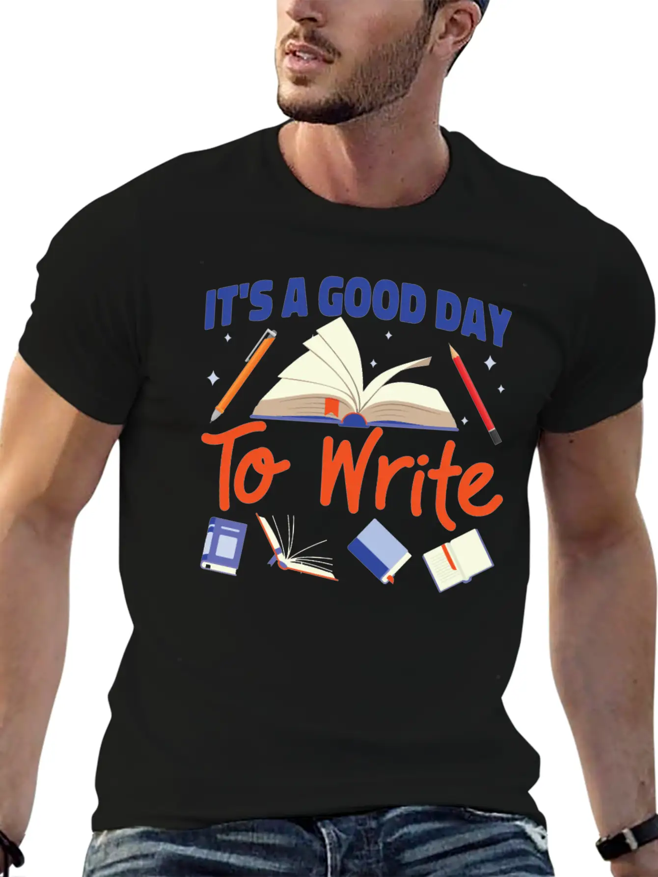Writing Book Novel Writer & Classic Cotton Tee – Unisex Comfort For Any Season
