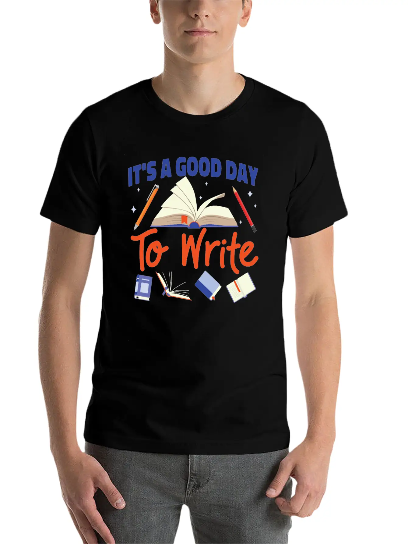 Writing Book Novel Writer & Classic Cotton Tee – Unisex Comfort For Any Season