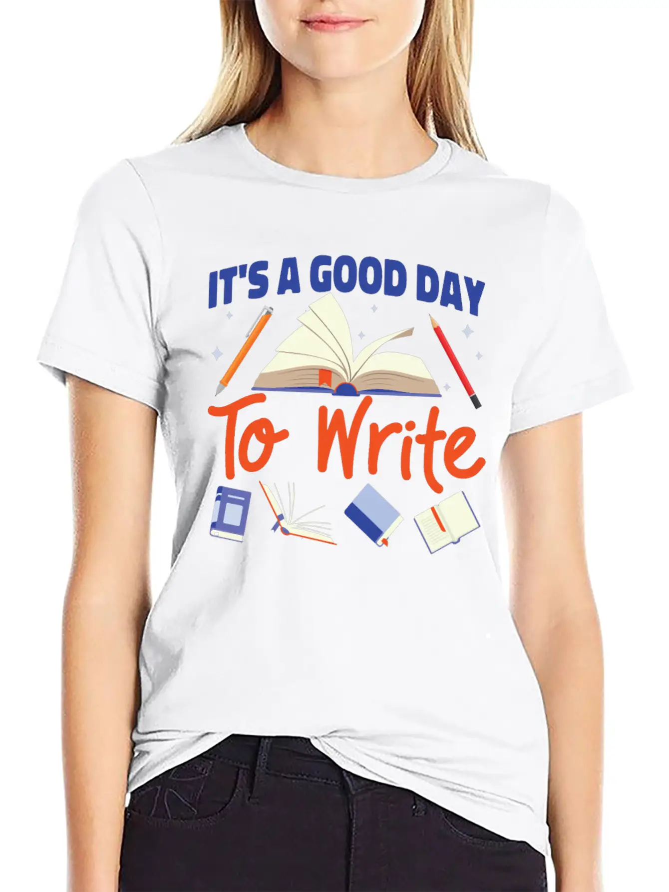 Writing Book Novel Writer & Classic Cotton Tee – Unisex Comfort For Any Season