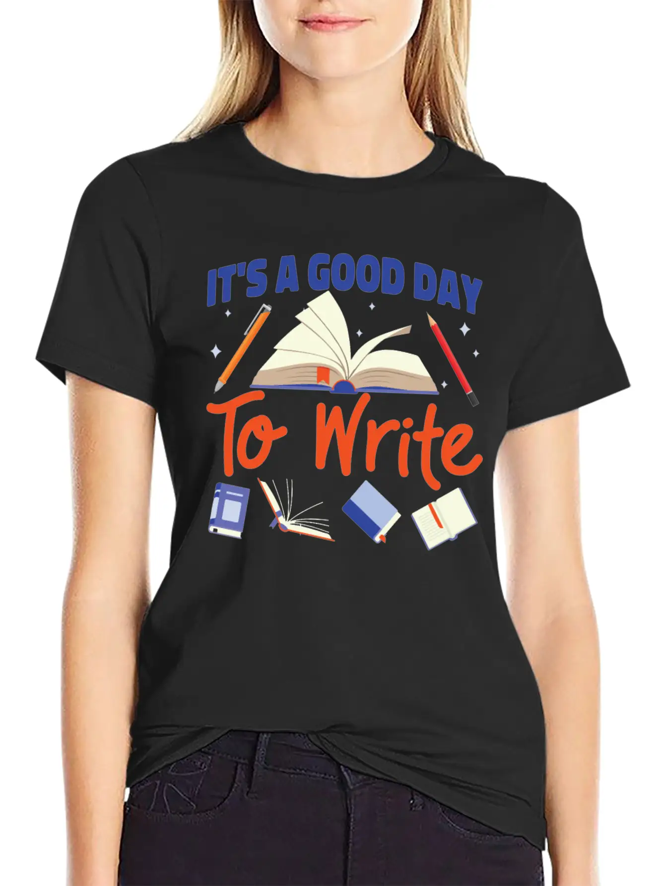 Writing Book Novel Writer & Classic Cotton Tee – Unisex Comfort For Any Season