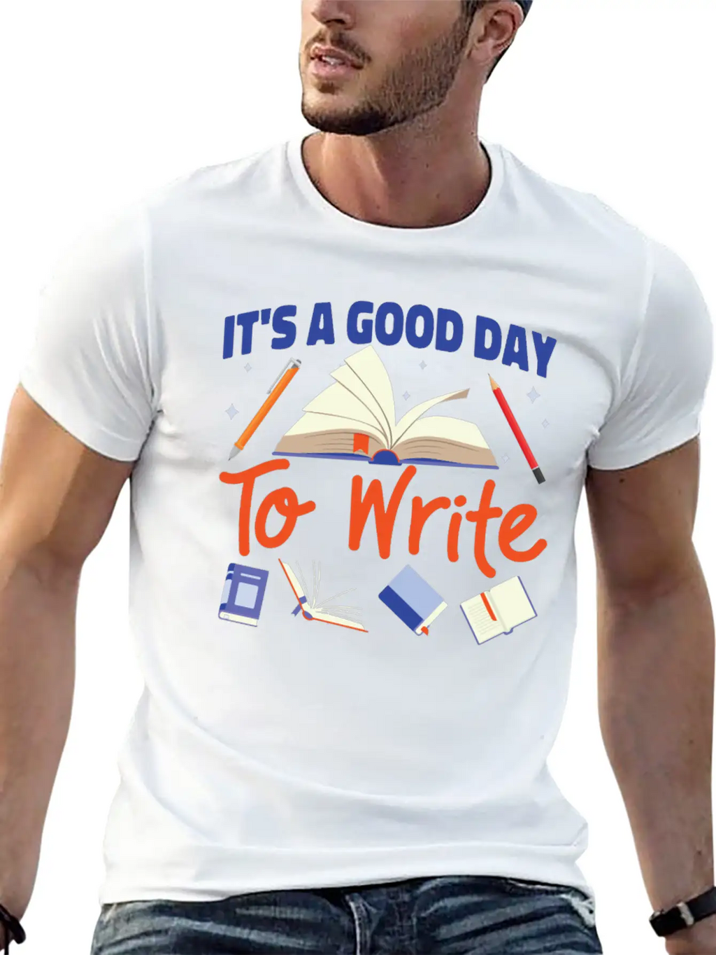 Writing Book Novel Writer & Classic Cotton Tee – Unisex Comfort For Any Season