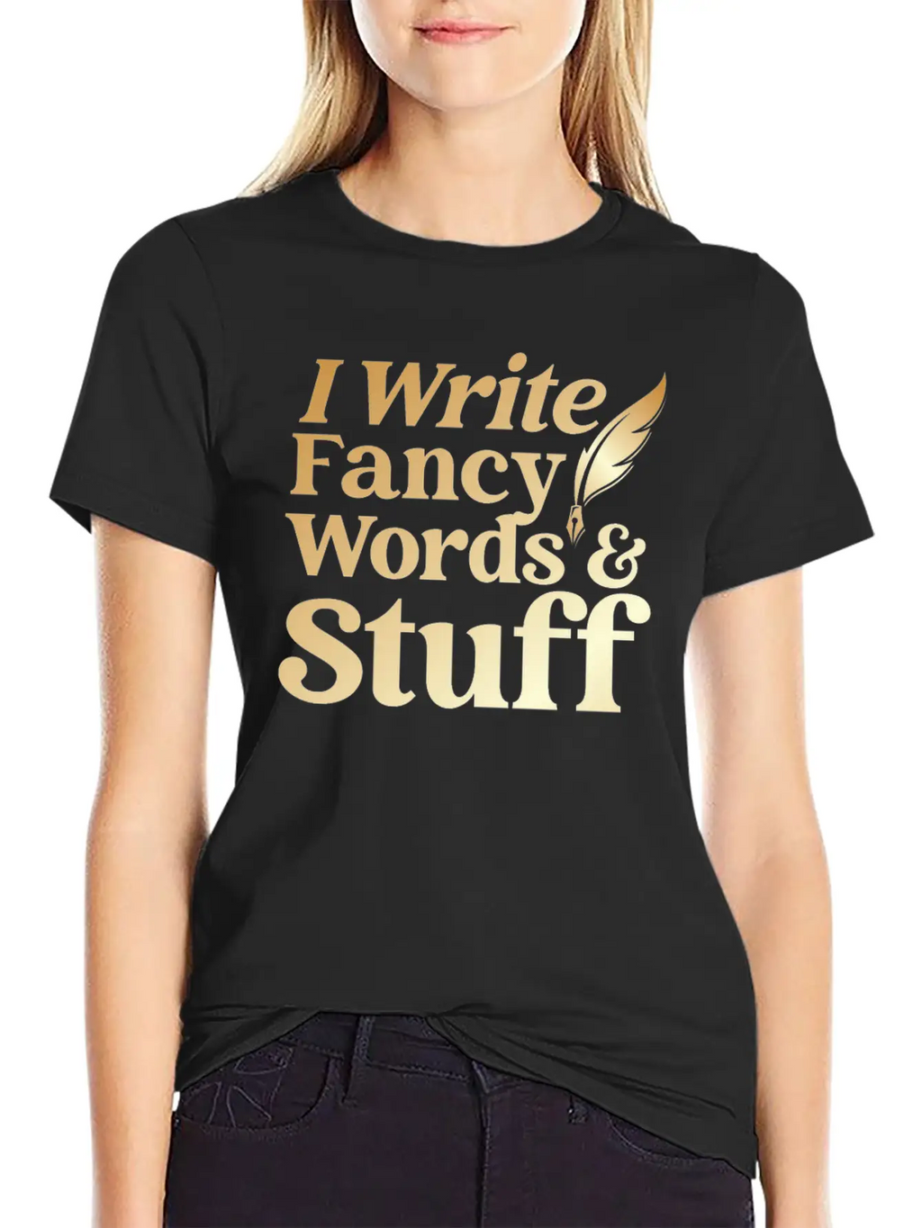 Writing Quill Novel Writer & Breathable Graphic T-Shirt – Perfect For Casual Days