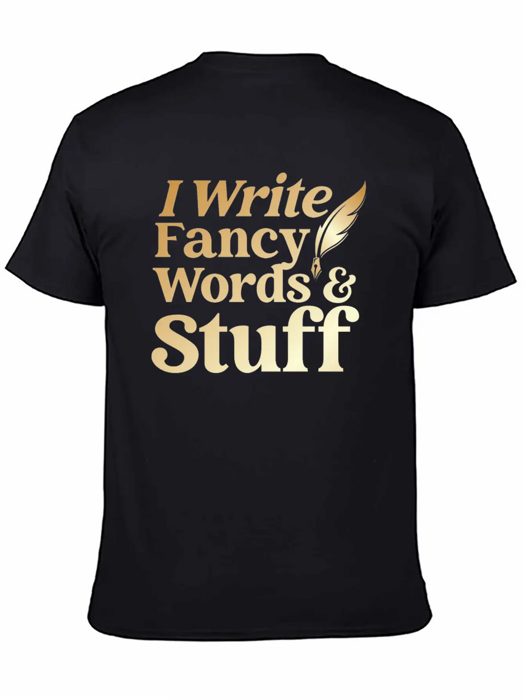Writing Quill Novel Writer & Breathable Graphic T-Shirt – Perfect For Casual Days