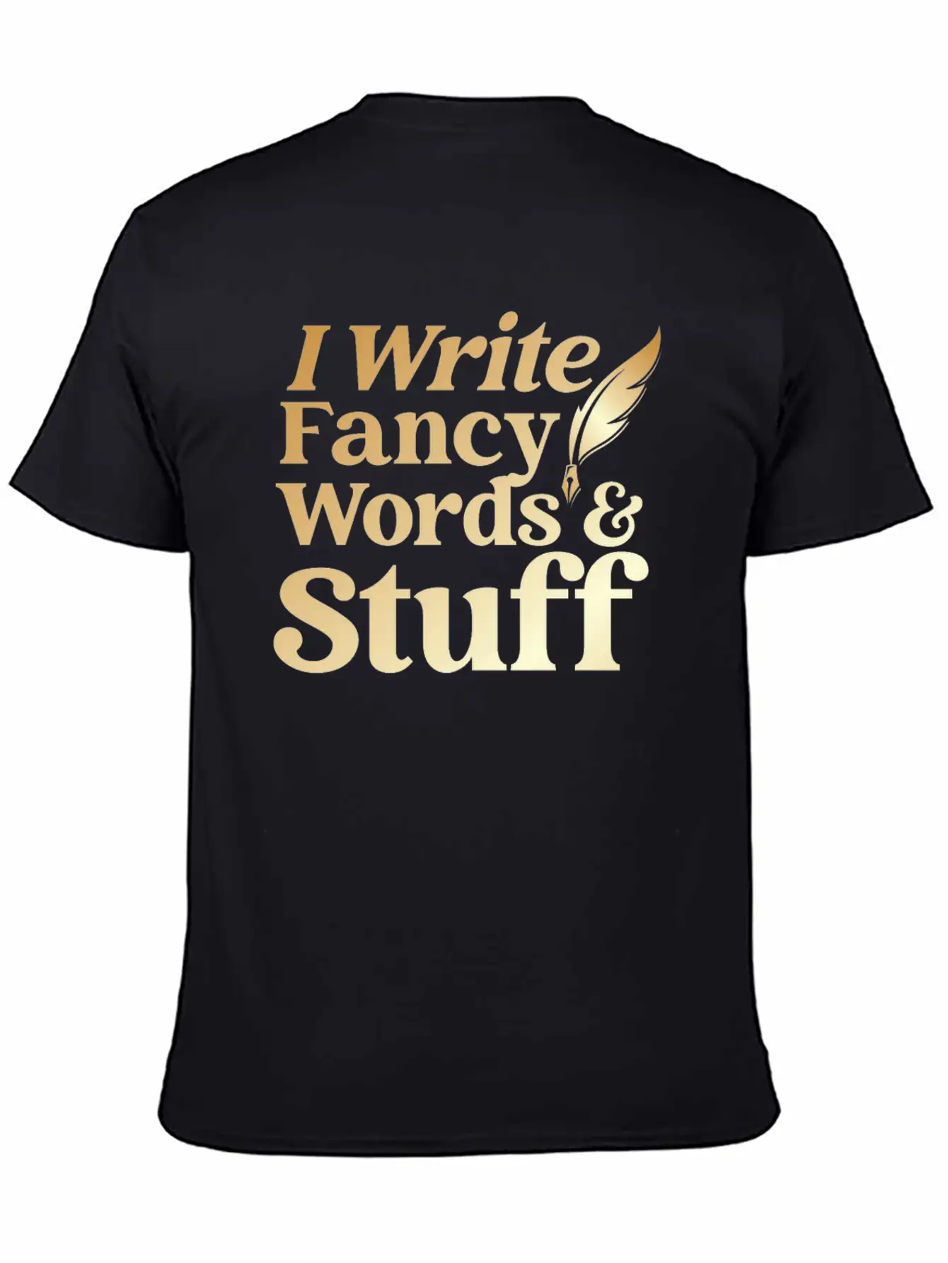 Writing Quill Novel Writer & Breathable Graphic T-Shirt – Perfect For Casual Days