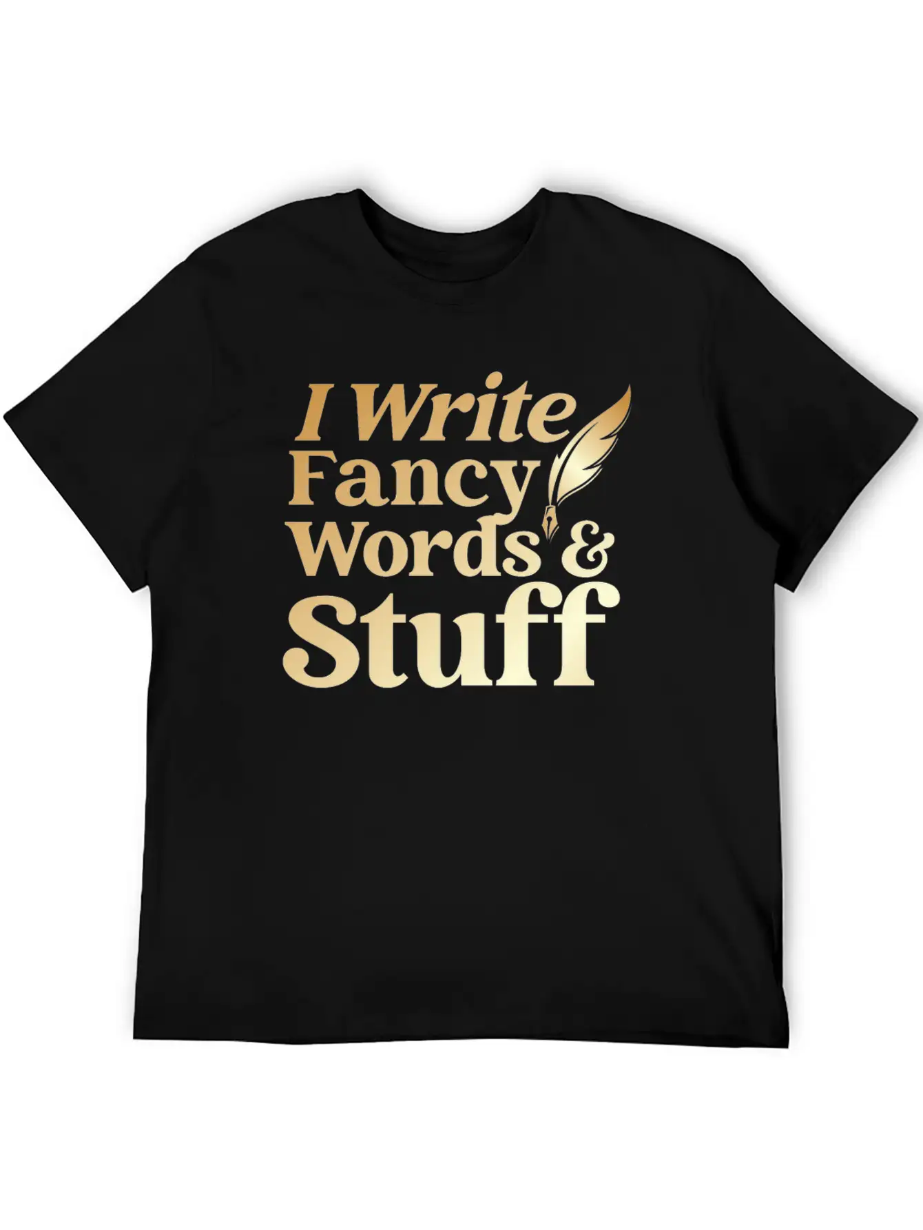 Writing Quill Novel Writer & Breathable Graphic T-Shirt – Perfect For Casual Days