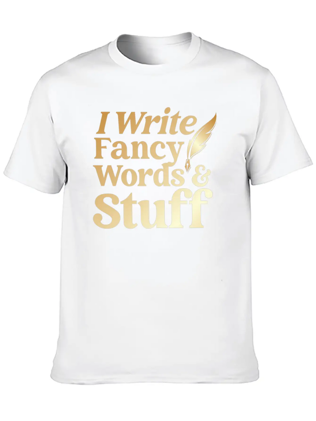 Writing Quill Novel Writer & Breathable Graphic T-Shirt – Perfect For Casual Days