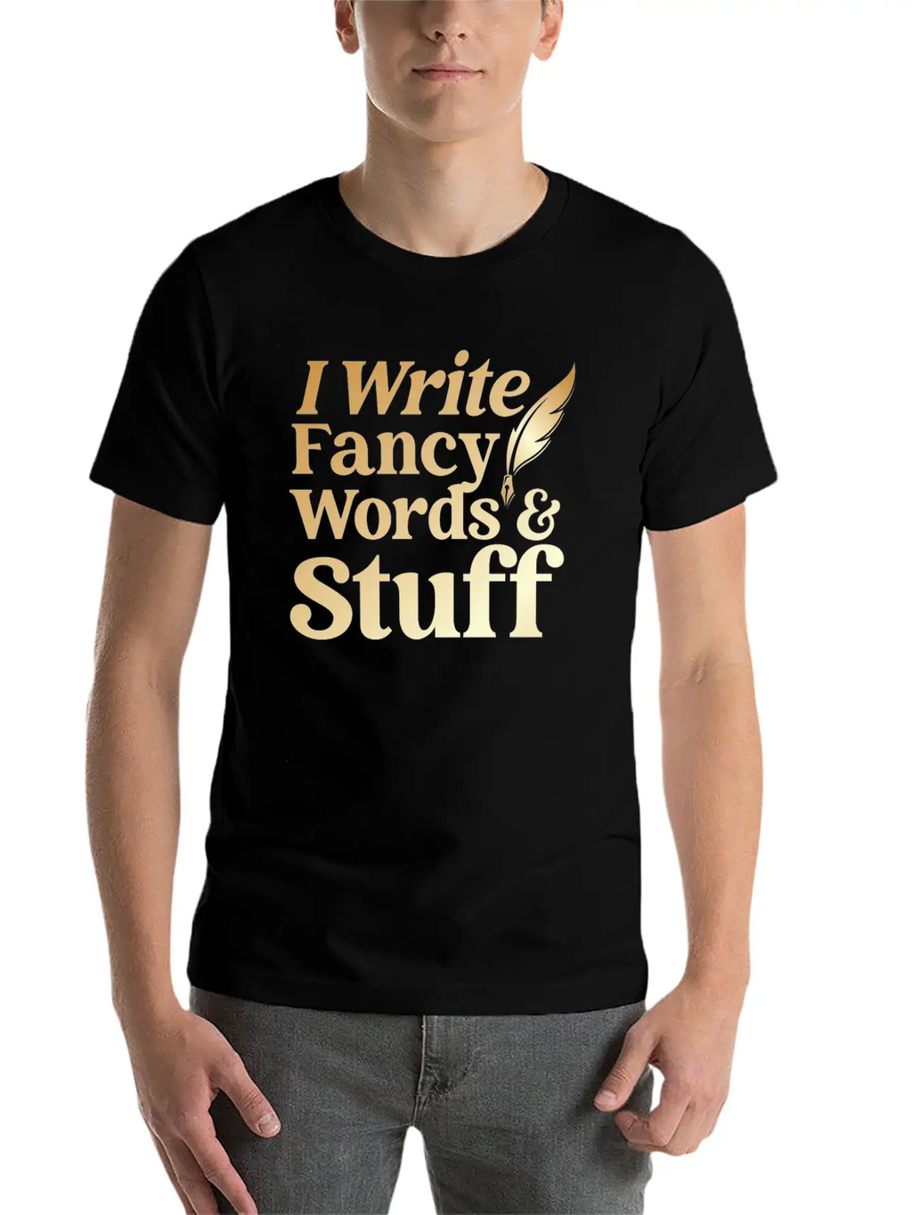 Writing Quill Novel Writer & Breathable Graphic T-Shirt – Perfect For Casual Days