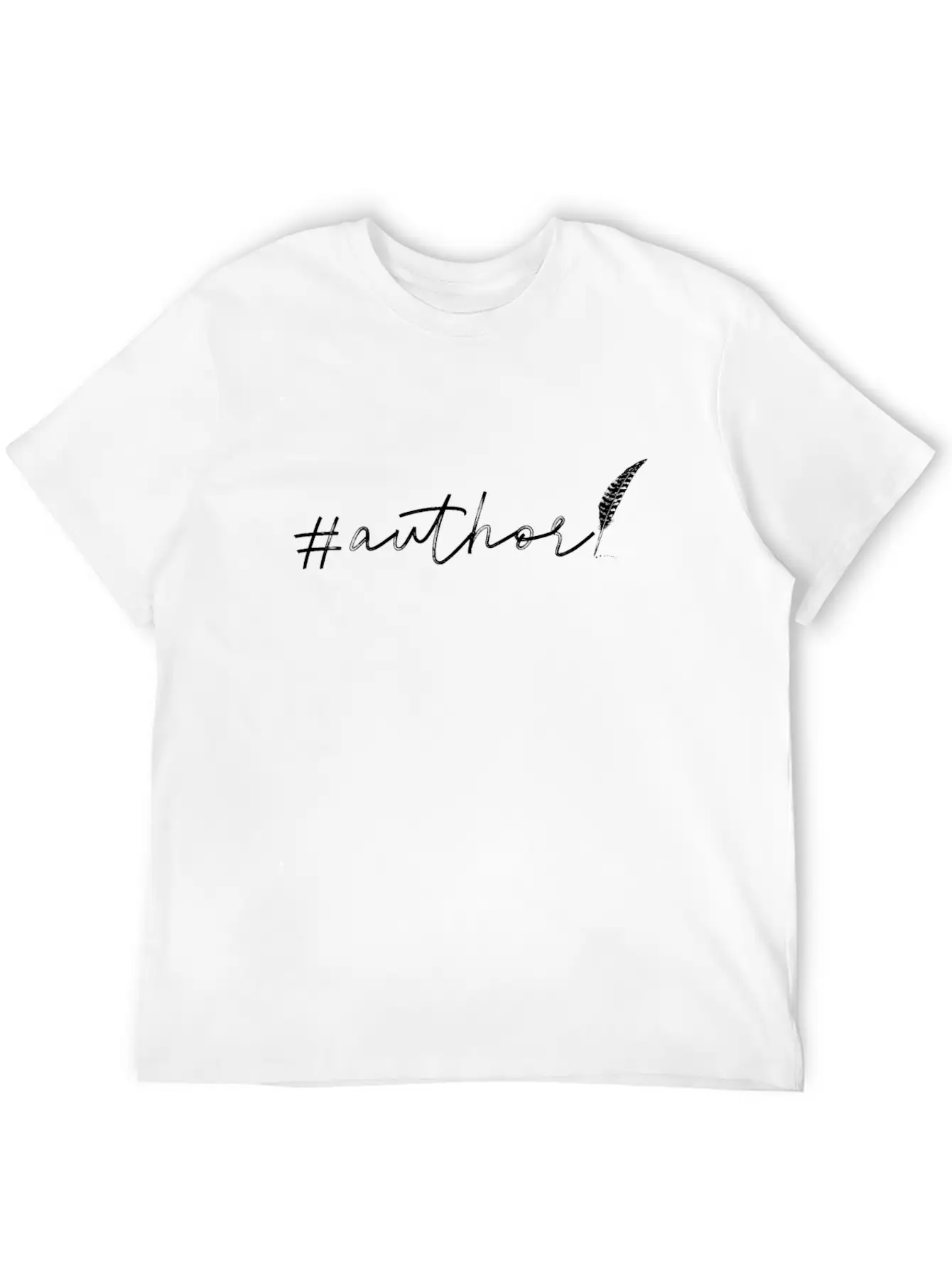 Writing Quill Novel Writer & Breathable Soft Cotton T-Shirt – Timeless Casual Look
