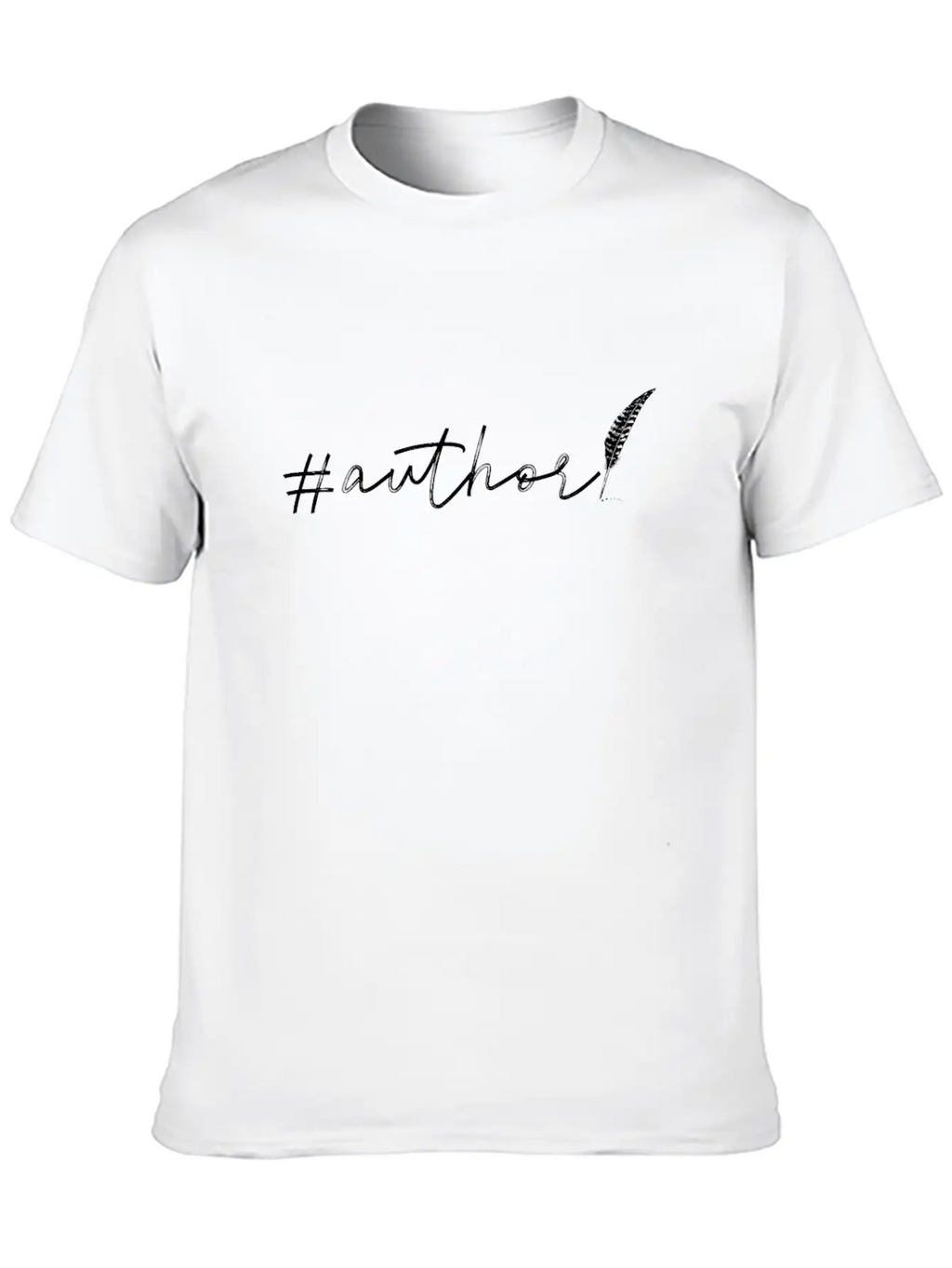 Writing Quill Novel Writer & Breathable Soft Cotton T-Shirt – Timeless Casual Look