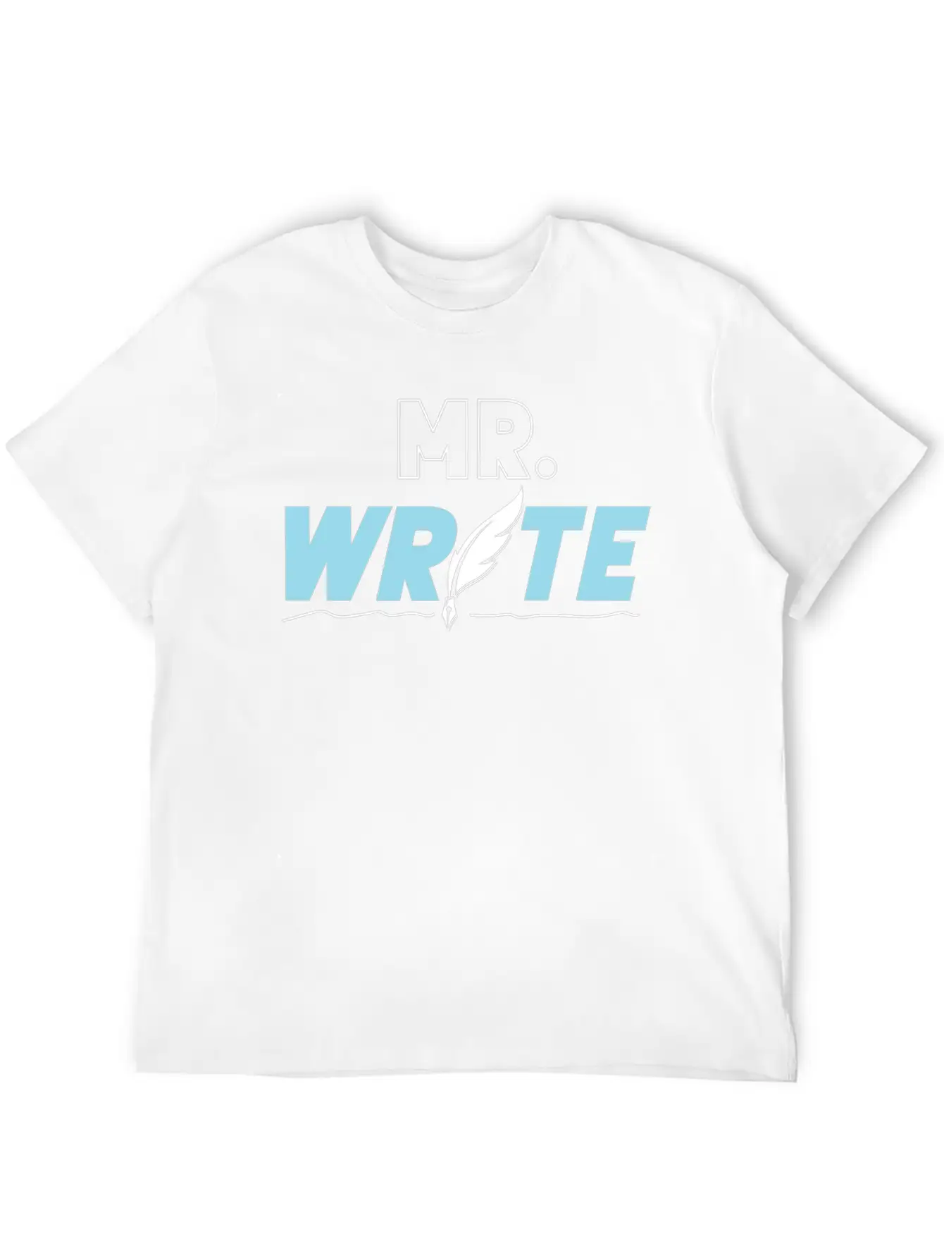 Writing Quill Novel Writer & Stylish Everyday T-Shirt – Unisex Basic Cotton Tee