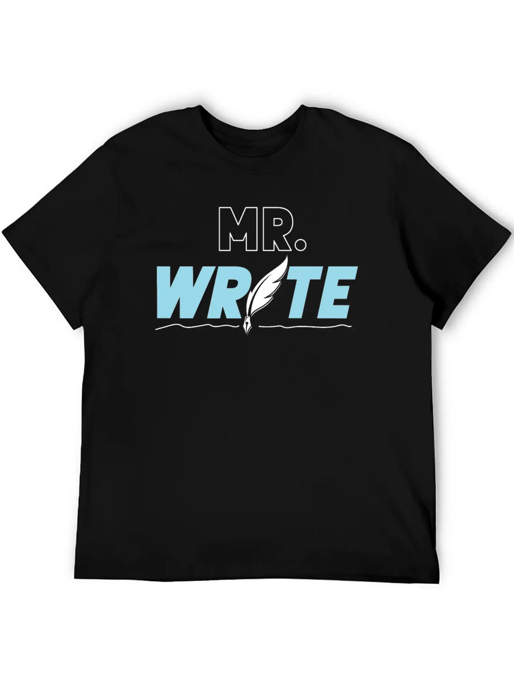 Writing Quill Novel Writer & Stylish Everyday T-Shirt – Unisex Basic Cotton Tee
