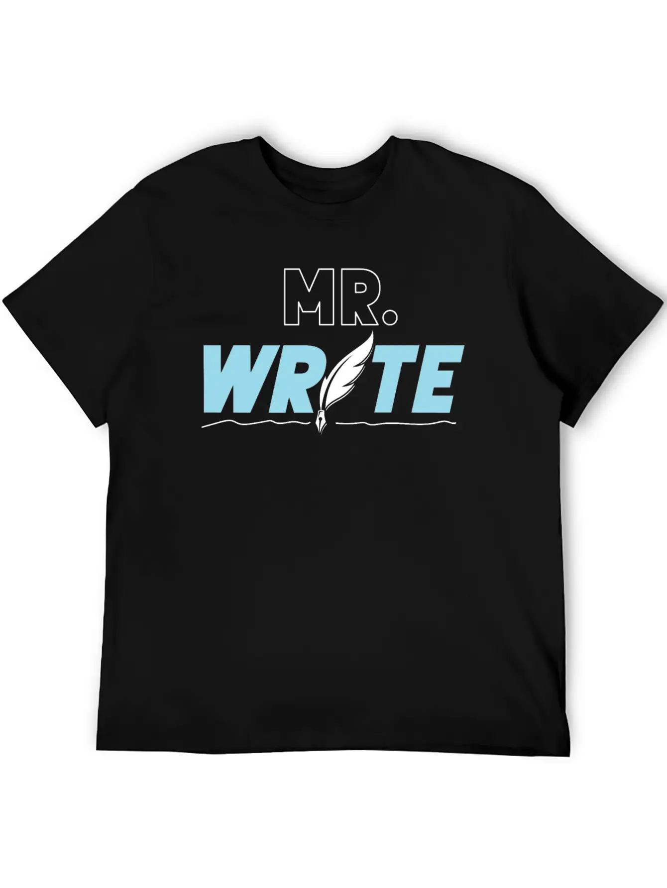 Writing Quill Novel Writer & Stylish Everyday T-Shirt – Unisex Basic Cotton Tee