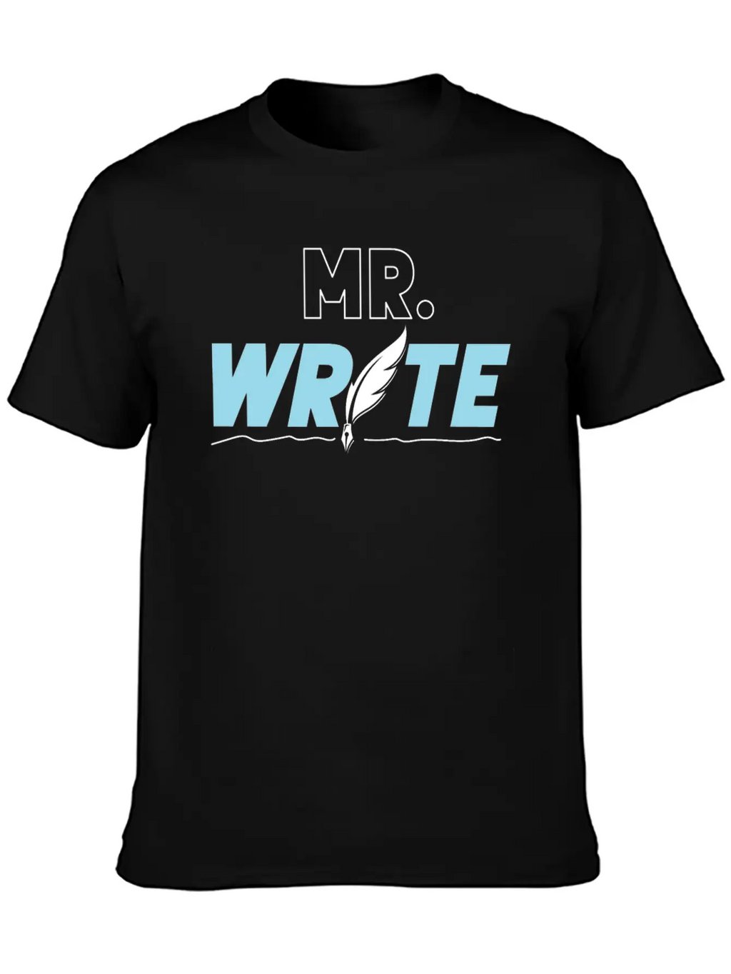 Writing Quill Novel Writer & Stylish Everyday T-Shirt – Unisex Basic Cotton Tee