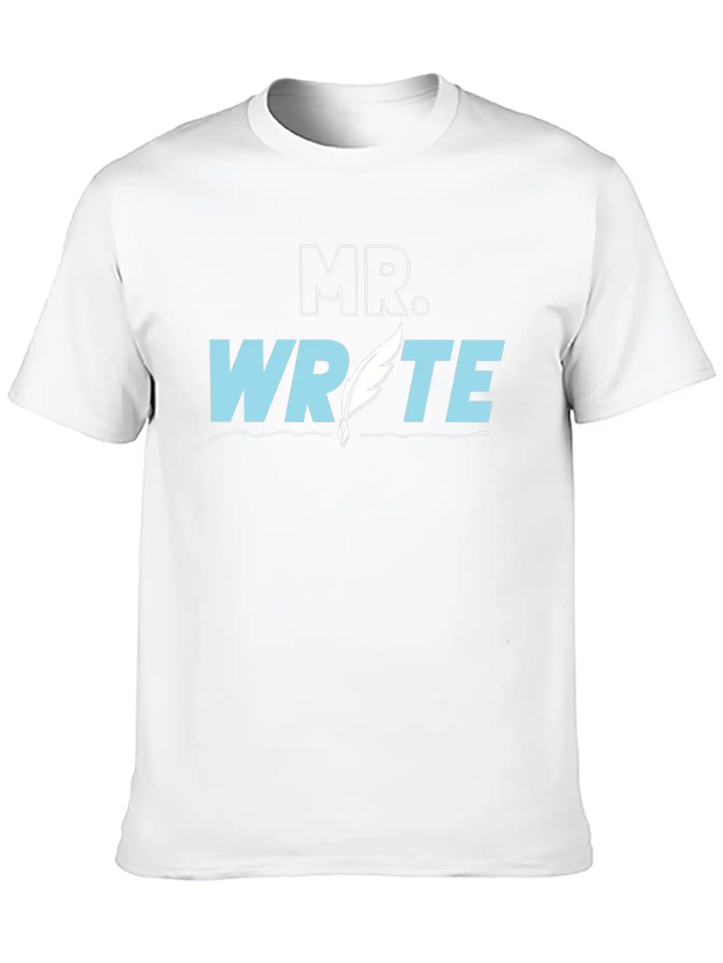 Writing Quill Novel Writer & Stylish Everyday T-Shirt – Unisex Basic Cotton Tee