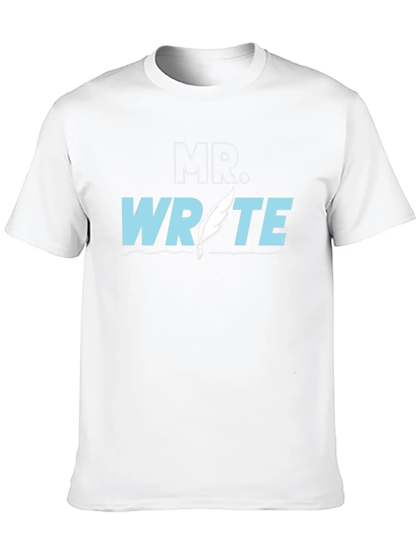 Writing Quill Novel Writer & Stylish Everyday T-Shirt – Unisex Basic Cotton Tee