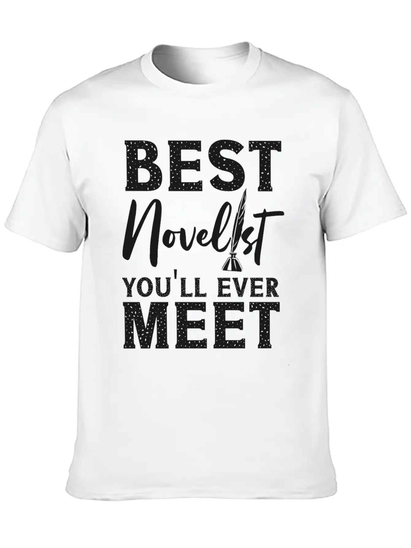 Writing Quill Novel Writer & Unisex Casual T-Shirt – Clean Design For Daily Comfort