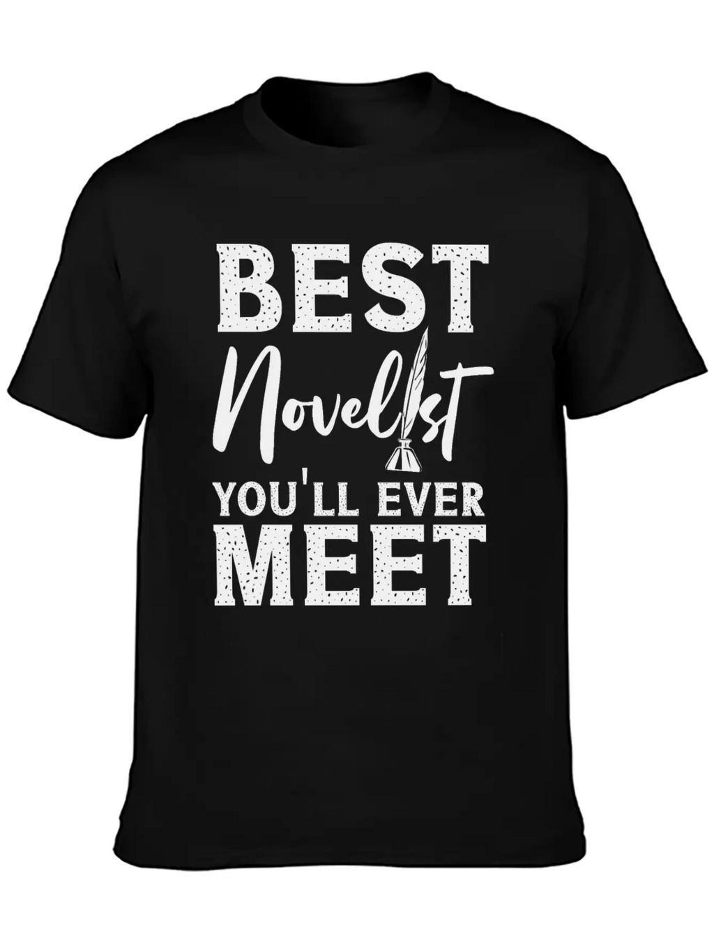 Writing Quill Novel Writer & Unisex Casual T-Shirt – Clean Design For Daily Comfort